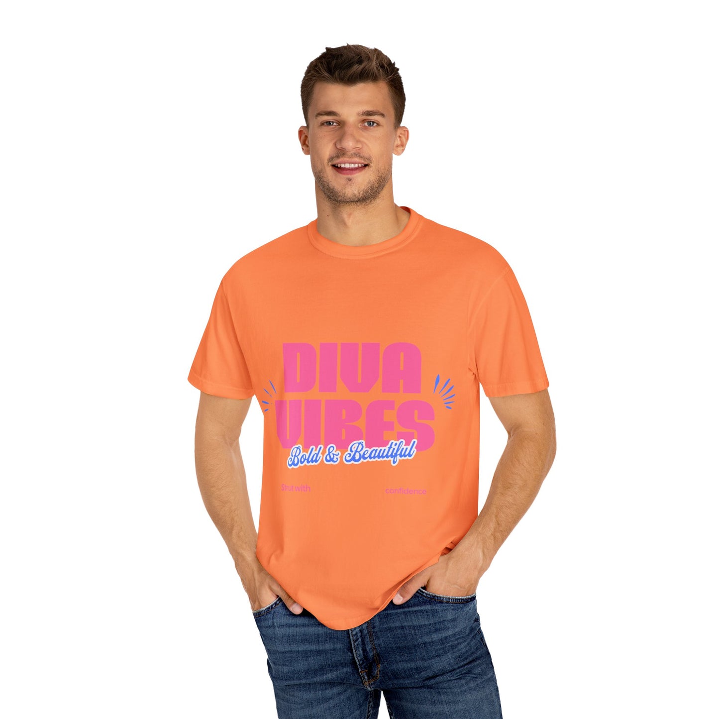 Bold Diva Vibes Unisex T-Shirt - Perfect for Confidence, Self-Expression, Casual Outfits, Summer Parties, Gift Ideas, Vibrant Style