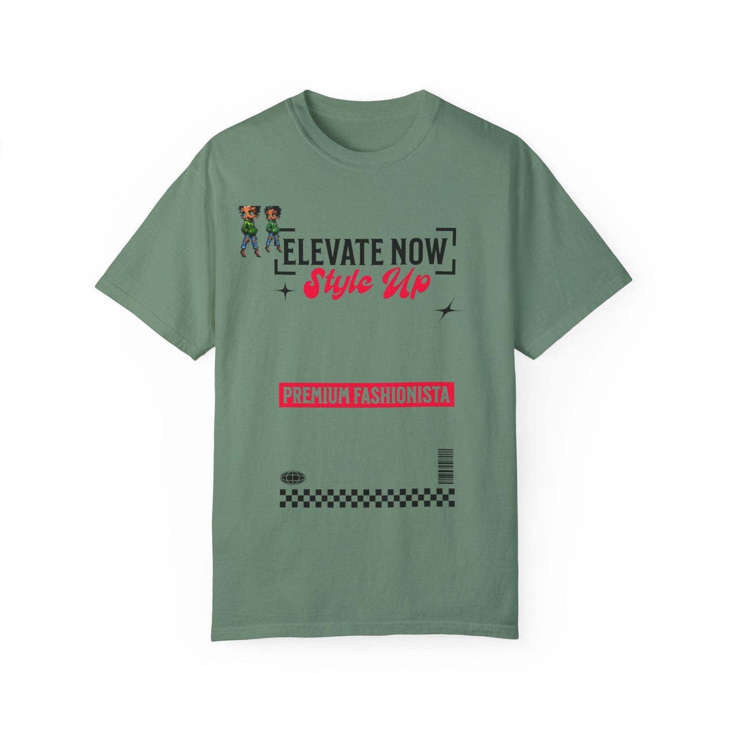 Elevate Now Style Up Unisex Garment-Dyed T-shirt, Casual Wear, Fashion Gift, Trendy Apparel, Unique Graphic Tee