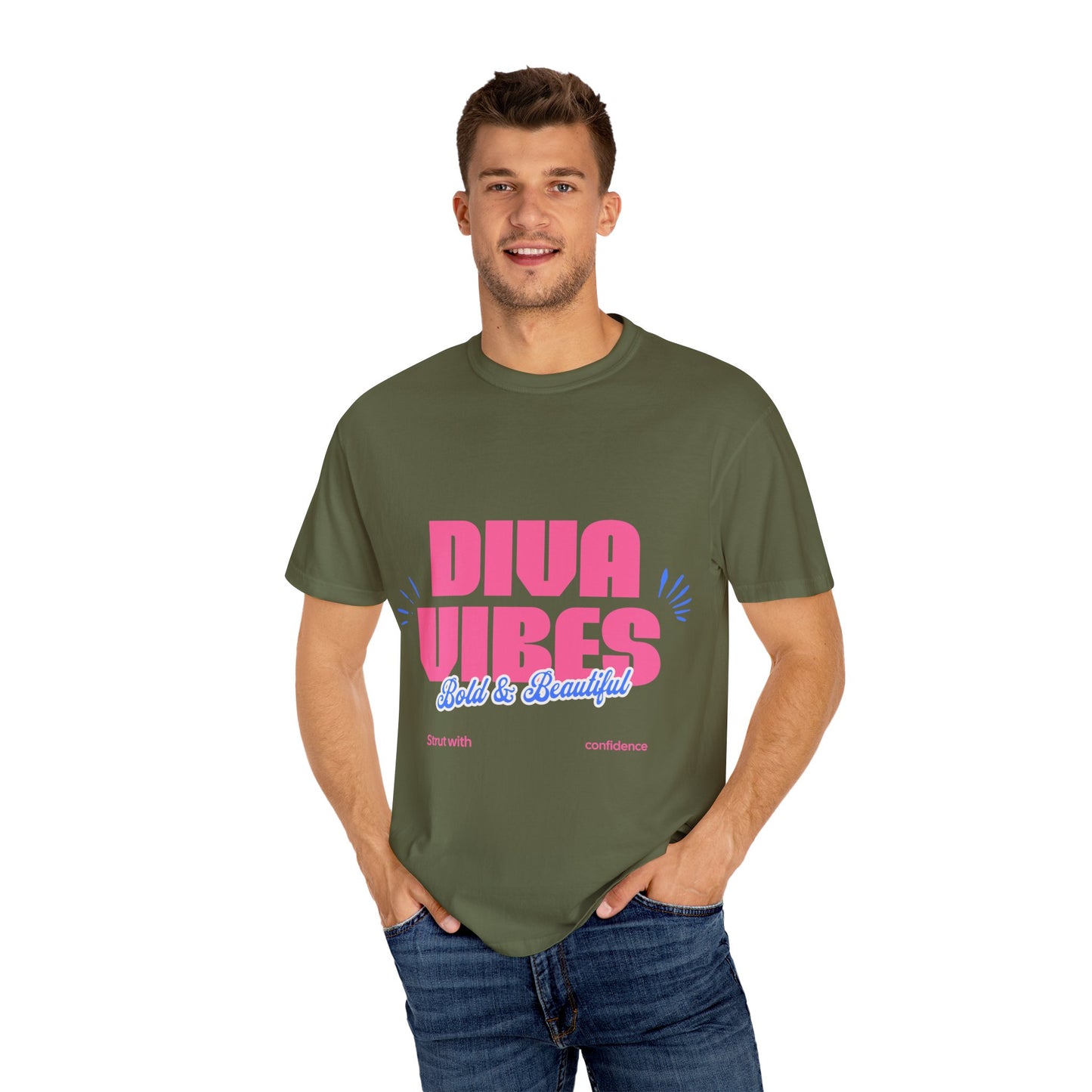 Bold Diva Vibes Unisex T-Shirt - Perfect for Confidence, Self-Expression, Casual Outfits, Summer Parties, Gift Ideas, Vibrant Style