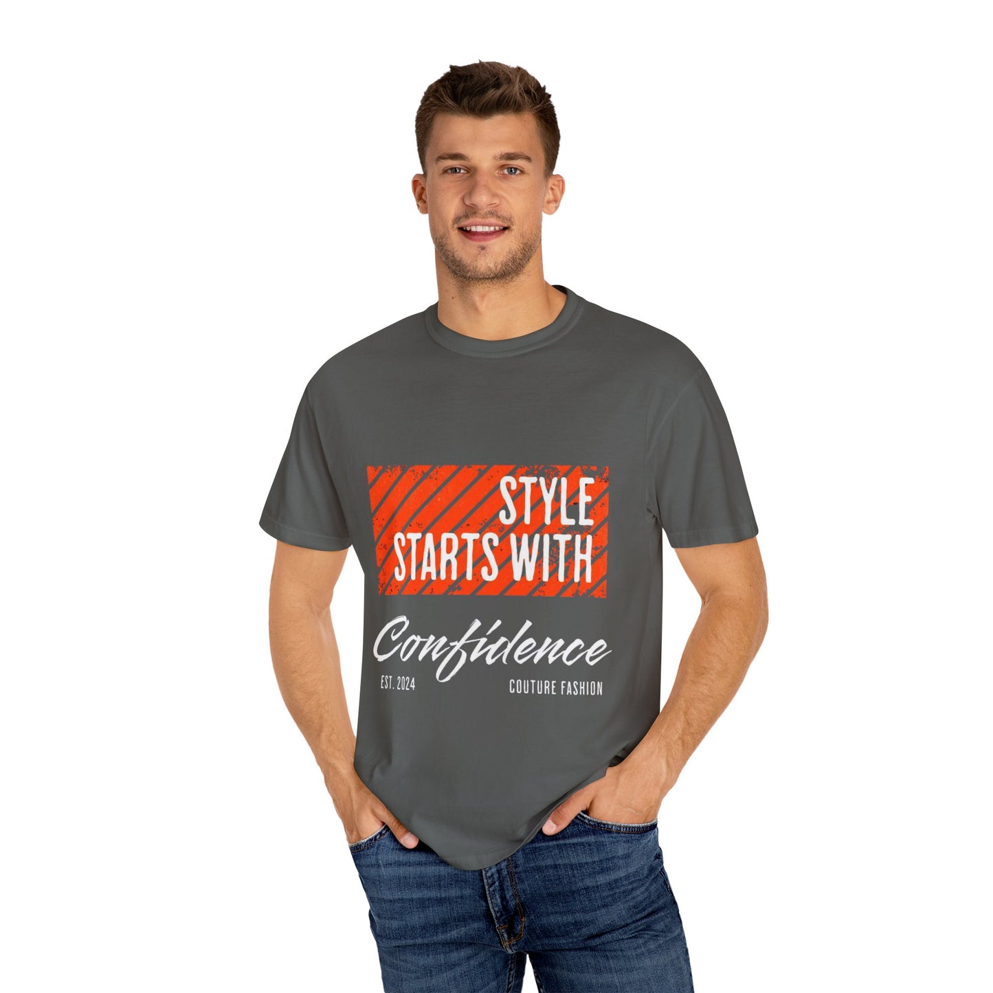 Confidence Printed T-shirt, Unisex Casual Style Tee, Gift for Fashion Lovers, Summer Wear, Trendy Apparel, Daily Outfits