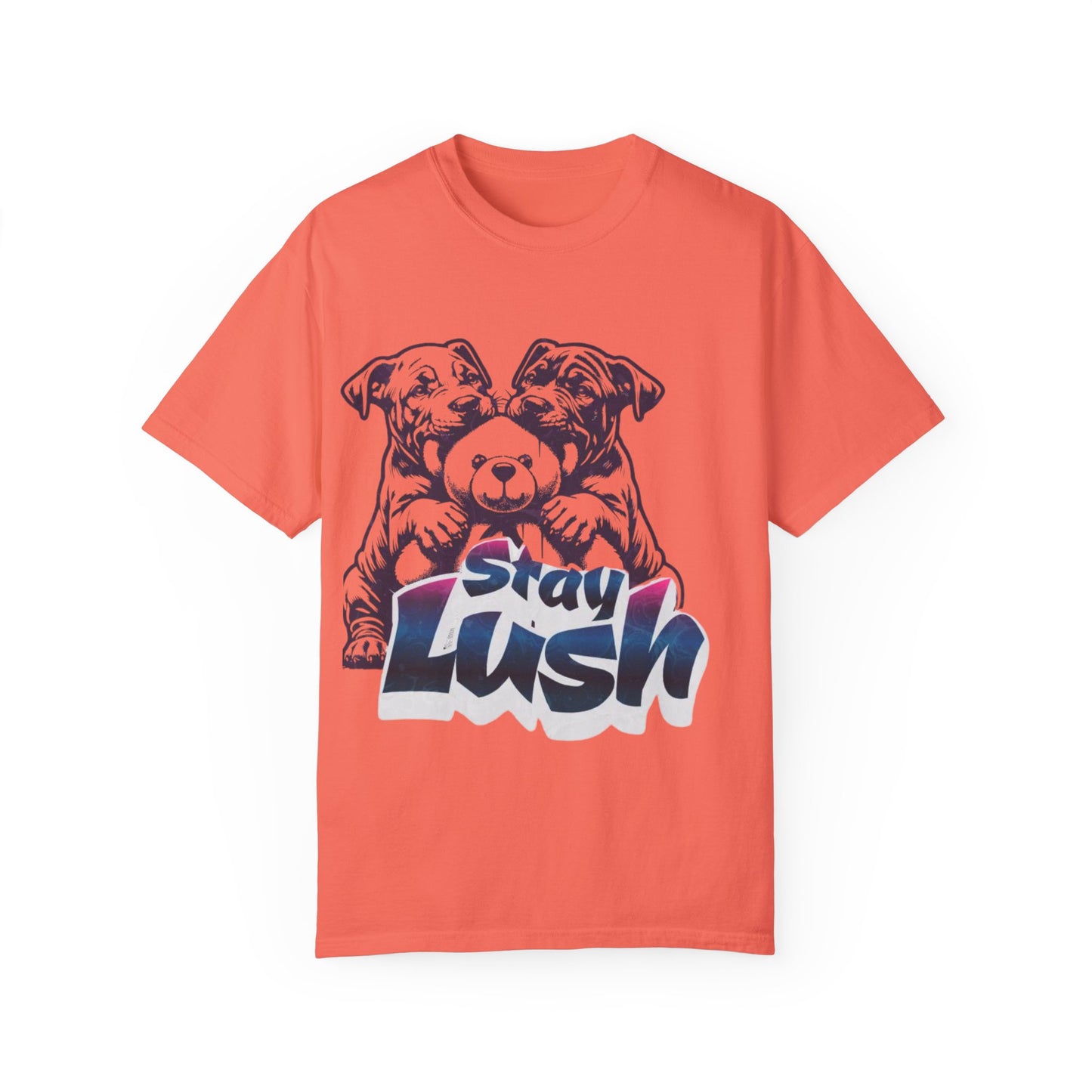 Stay Lush Unisex Garment-Dyed T-shirt, Dog Lovers Gift, Casual Wear, Pet Hoodie Alternative, Gift for Him/Her, Everyday Fashion