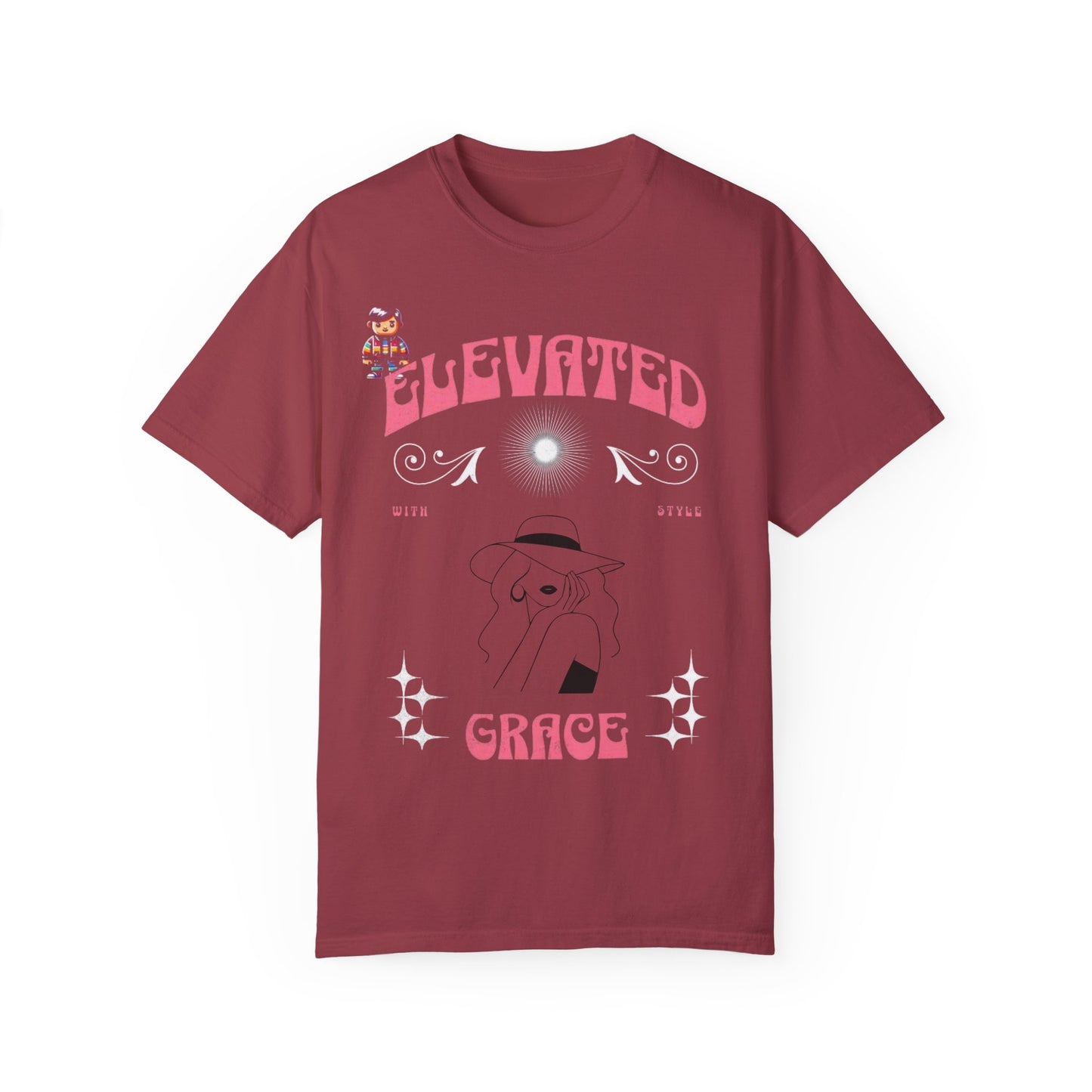 Elevated Grace Unisex Garment-Dyed T-Shirt, Vintage Vibe Tee, Casual Streetwear, Unisex Gift, Eco-Friendly Apparel, Summer Essential