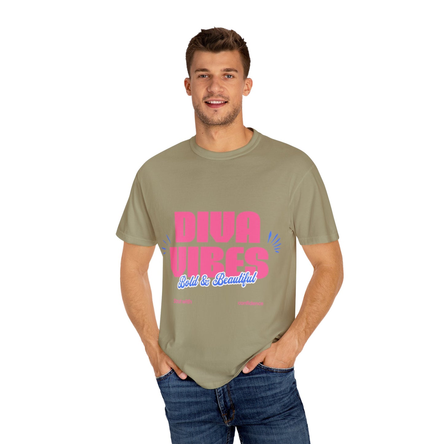 Bold Diva Vibes Unisex T-Shirt - Perfect for Confidence, Self-Expression, Casual Outfits, Summer Parties, Gift Ideas, Vibrant Style