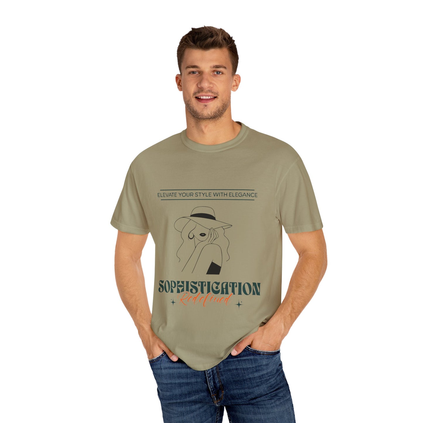 Sophistication Redefined Garment-Dyed T-Shirt, Trendy Unisex Tee, Perfect Gift, Casual Chic Style, Everyday Wear, Fashionable Wardrobe