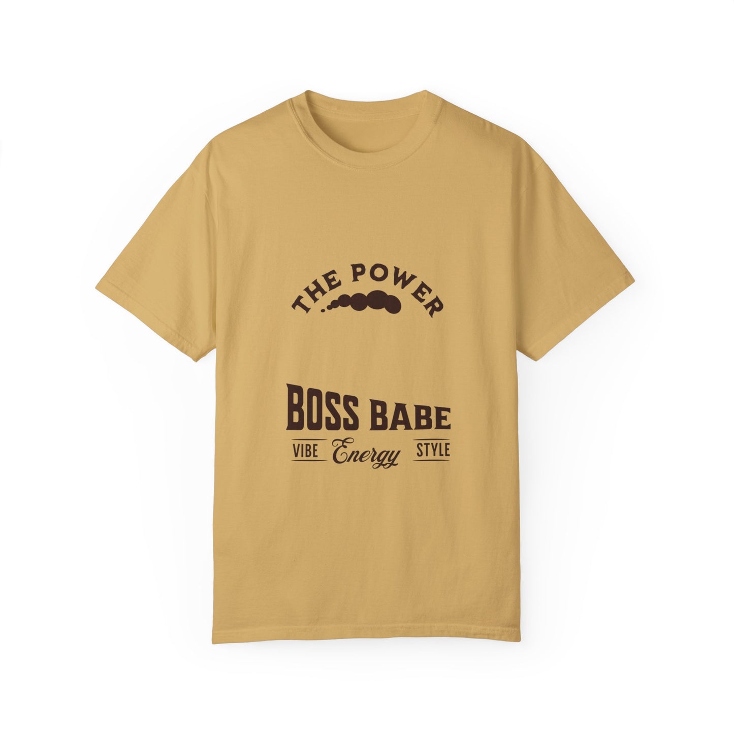 Boss Babe Quote T-Shirt, Empowering Garment-Dyed Tee, Gift for Entrepreneurs, Casual Wear, Motivational Apparel, Perfect for Birthdays and