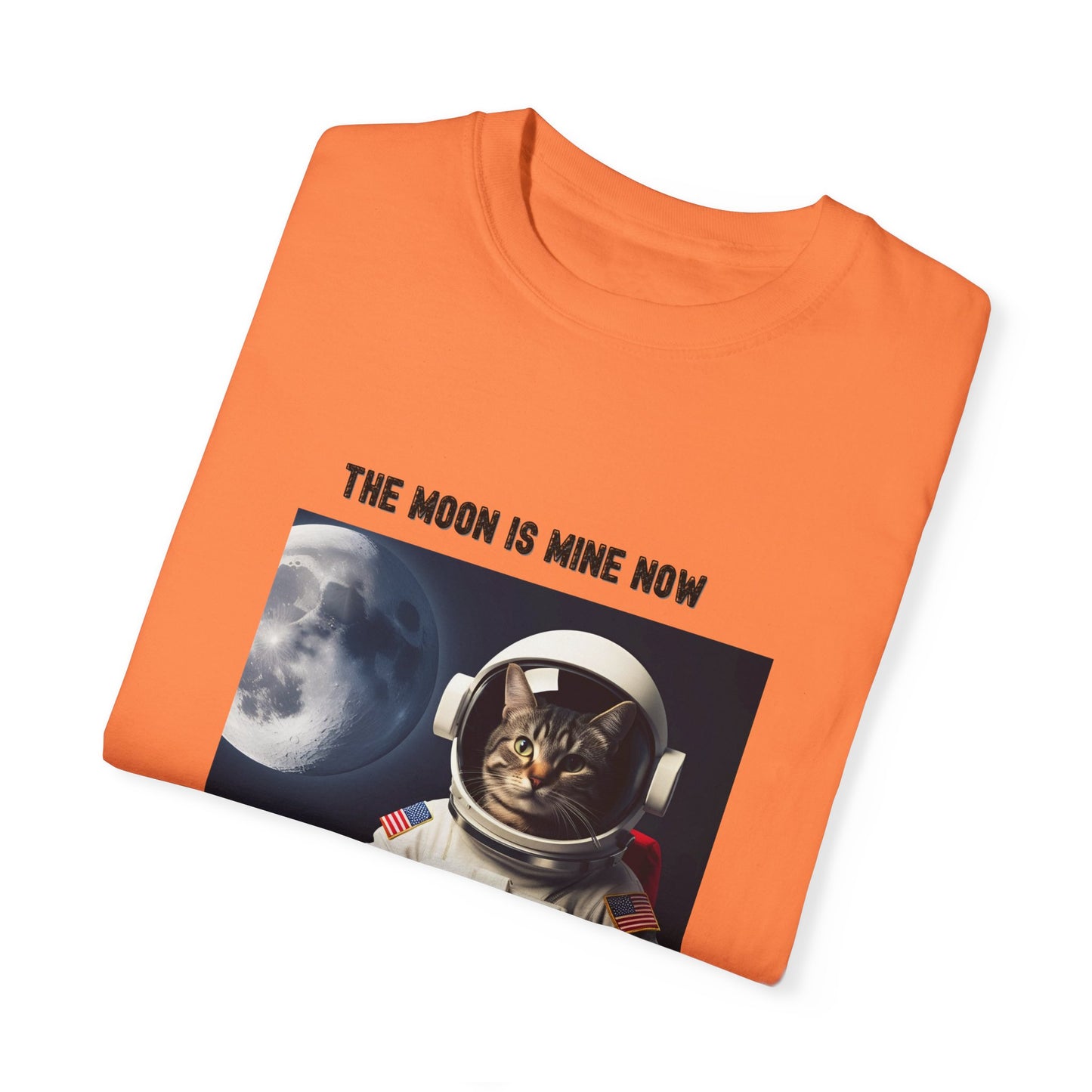 Astronaut Cat T-shirt - The Moon is Mine Now, Funny Cat Tee, Unisex Space Shirt, Gifts for Cat Lovers, Cool Graphic Tee