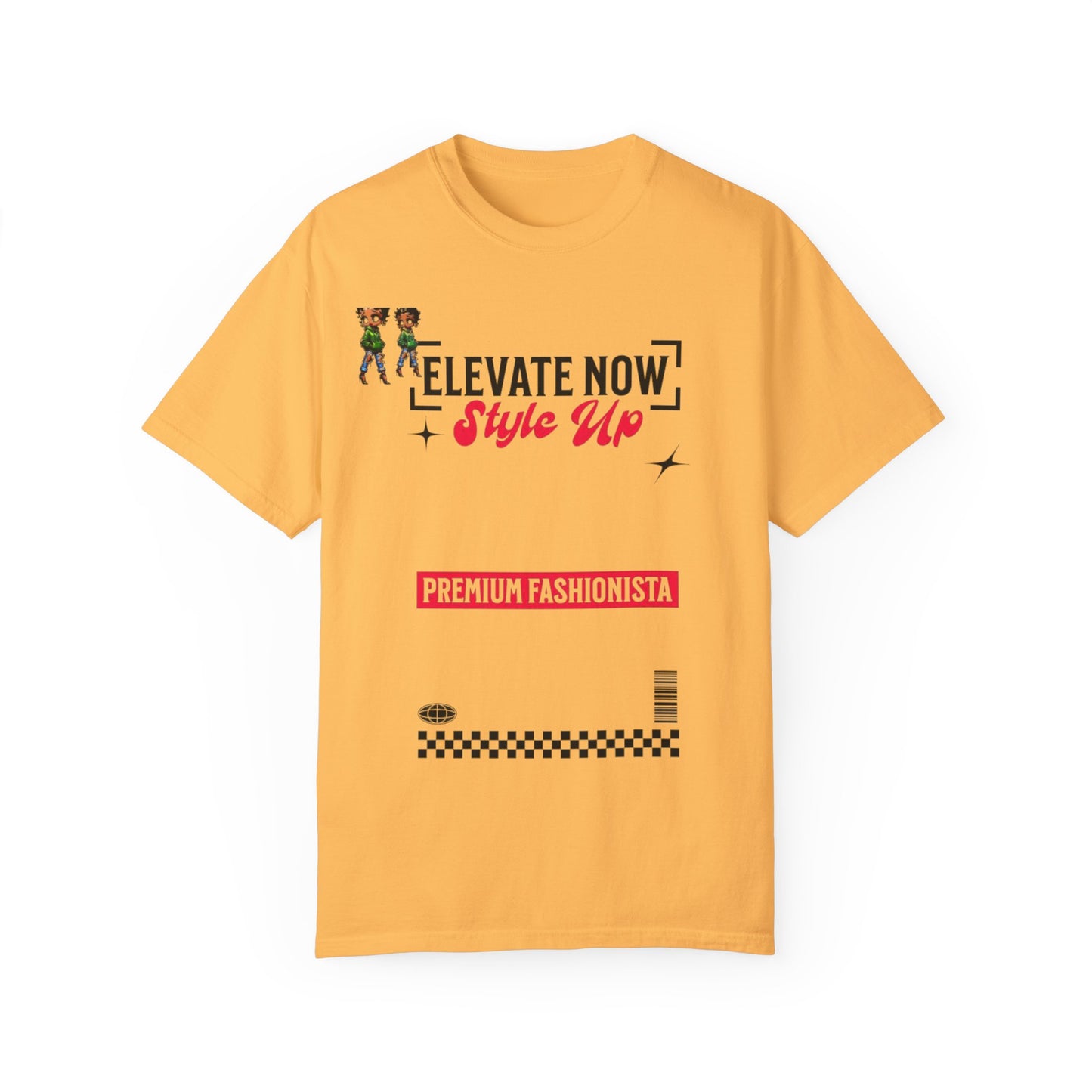 Elevate Now Style Up Unisex Garment-Dyed T-shirt, Casual Wear, Fashion Gift, Trendy Apparel, Unique Graphic Tee