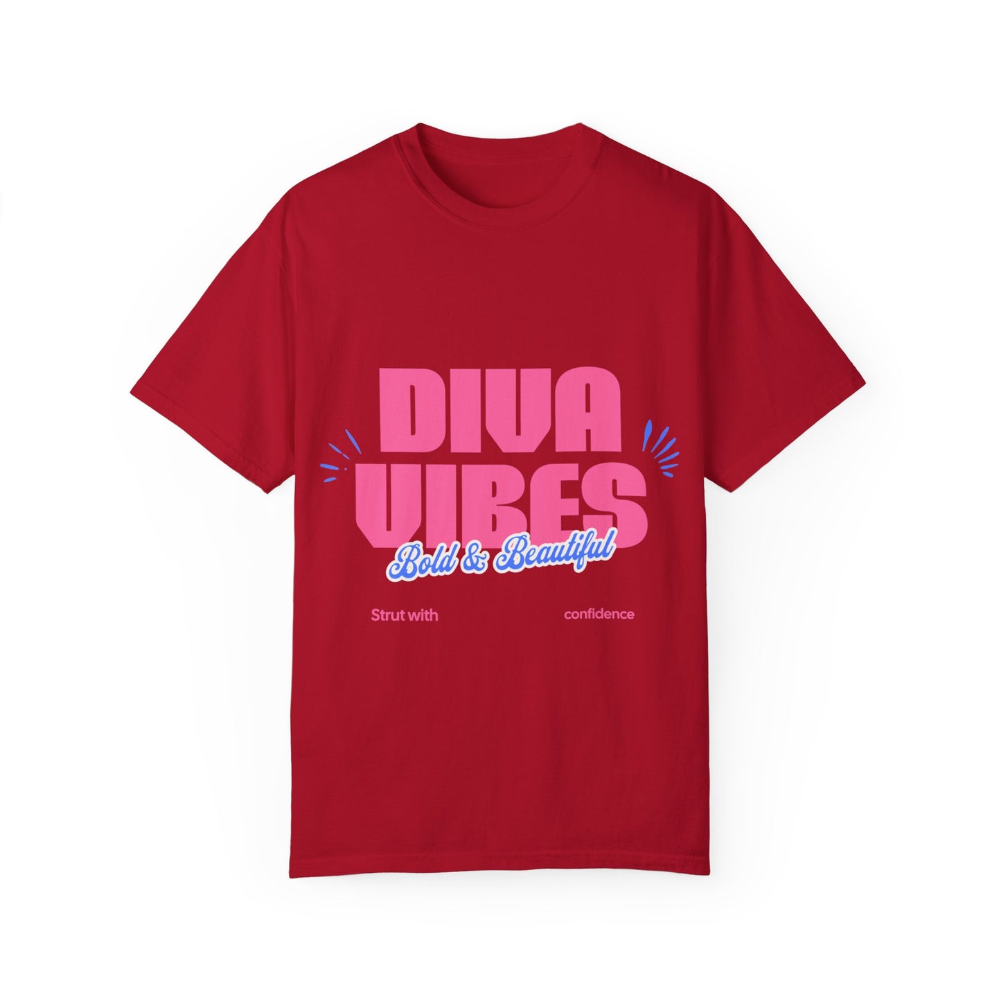 Bold Diva Vibes Unisex T-Shirt - Perfect for Confidence, Self-Expression, Casual Outfits, Summer Parties, Gift Ideas, Vibrant Style