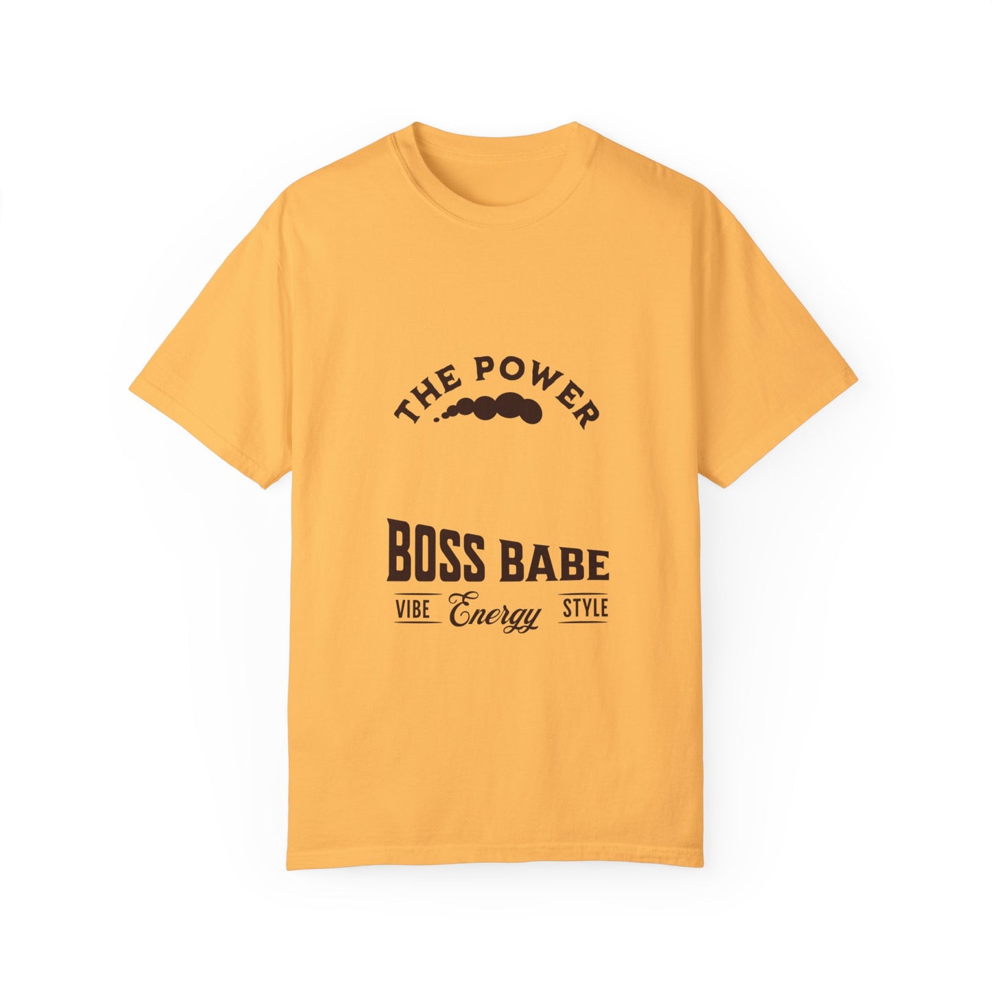 Boss Babe Quote T-Shirt, Empowering Garment-Dyed Tee, Gift for Entrepreneurs, Casual Wear, Motivational Apparel, Perfect for Birthdays and