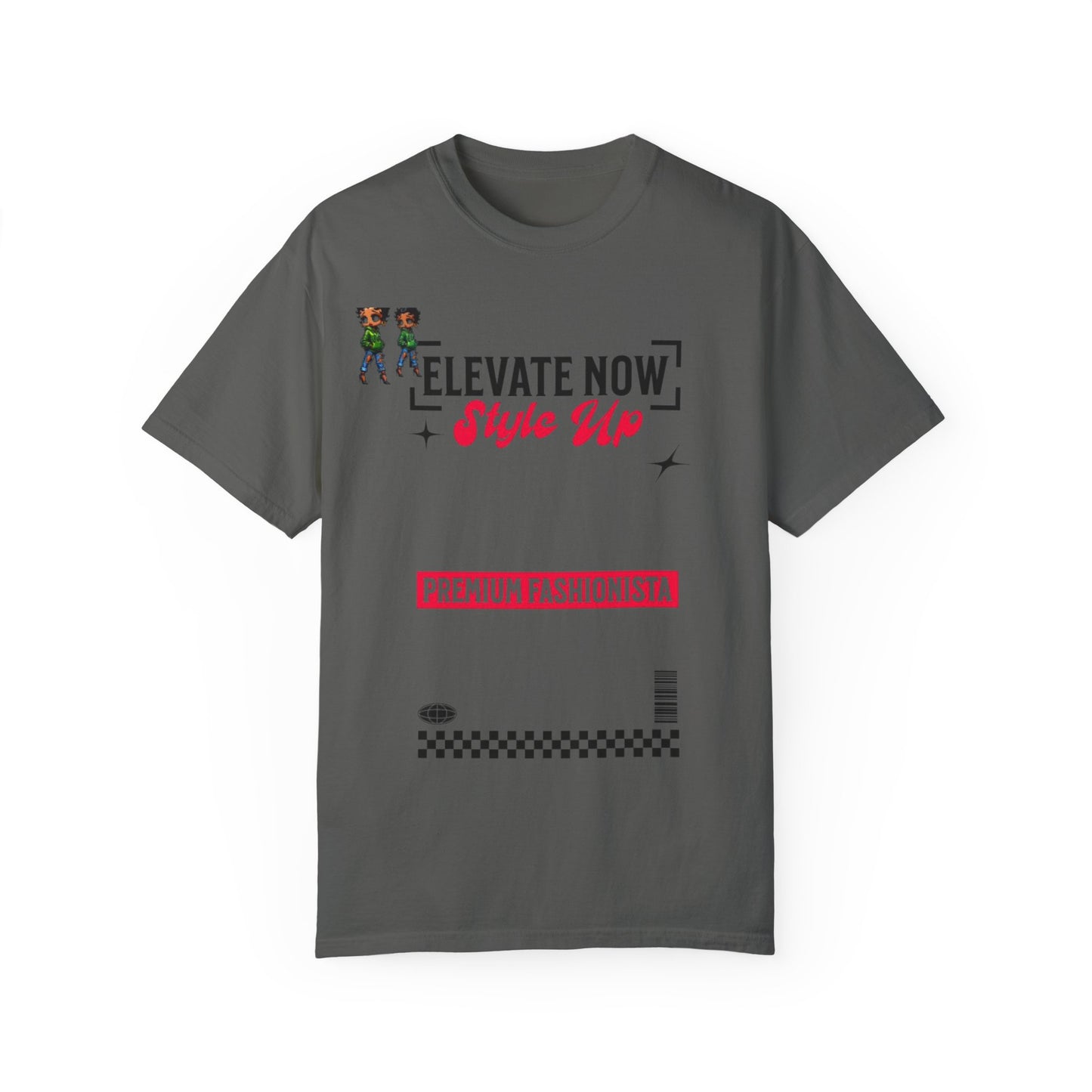 Elevate Now Style Up Unisex Garment-Dyed T-shirt, Casual Wear, Fashion Gift, Trendy Apparel, Unique Graphic Tee