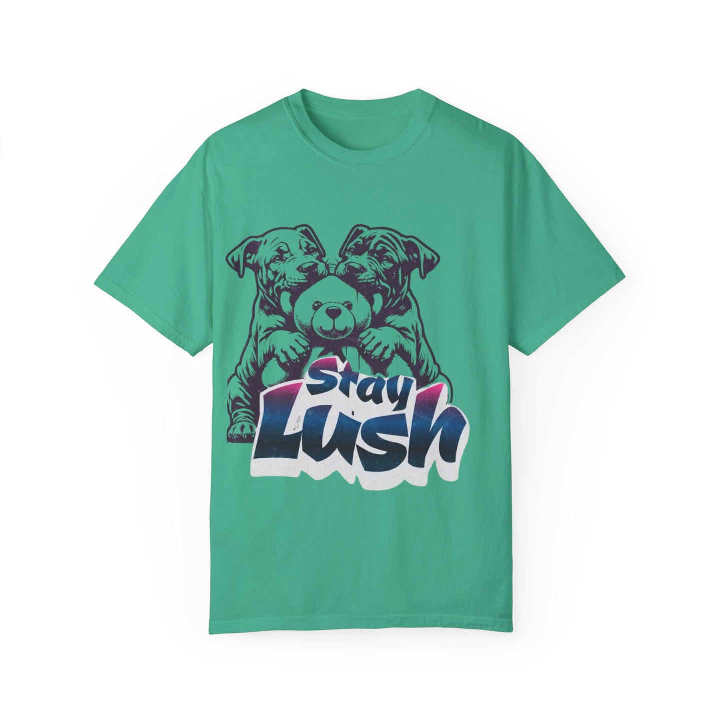 Stay Lush Unisex Garment-Dyed T-shirt, Dog Lovers Gift, Casual Wear, Pet Hoodie Alternative, Gift for Him/Her, Everyday Fashion