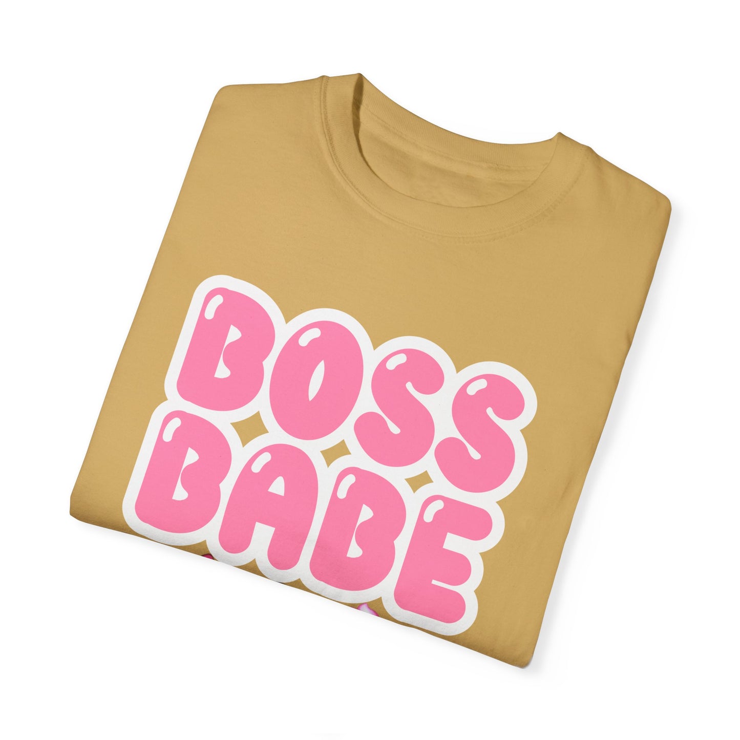 Boss Babe Unisex Garment-Dyed T-shirt, Empowering Tee, Gift for Her, Fashion Statement, Self-Love Shirt, Trendy Apparel