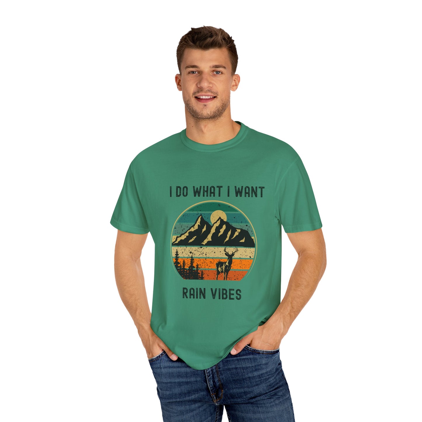 Adventure Ready Unisex T-shirt - "I Do What I Want, Rain Vibes" - Perfect Gift for Nature Lovers, Outdoor Enthusiasts, Summer Festivals,