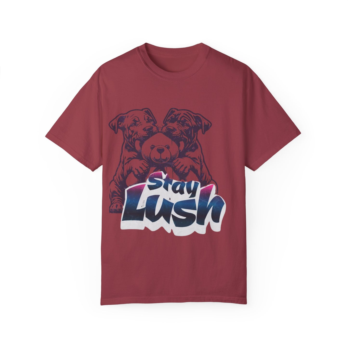 Stay Lush Unisex Garment-Dyed T-shirt, Dog Lovers Gift, Casual Wear, Pet Hoodie Alternative, Gift for Him/Her, Everyday Fashion