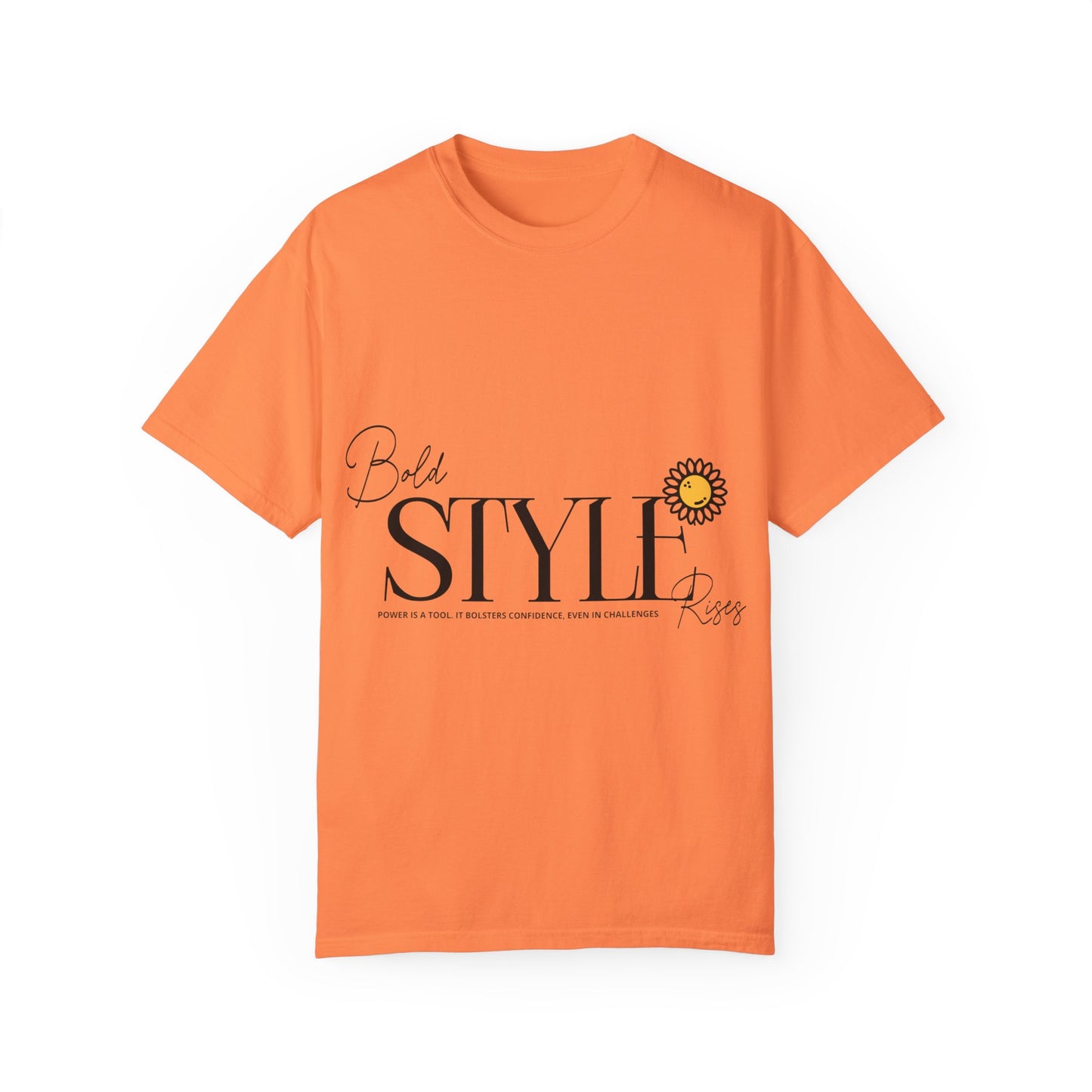 Bold Style Unisex Garment-Dyed T-shirt, Trendy Tee, Fashion Shirt, Cool Top, Unique Clothing, Casual Wear for Men and Women