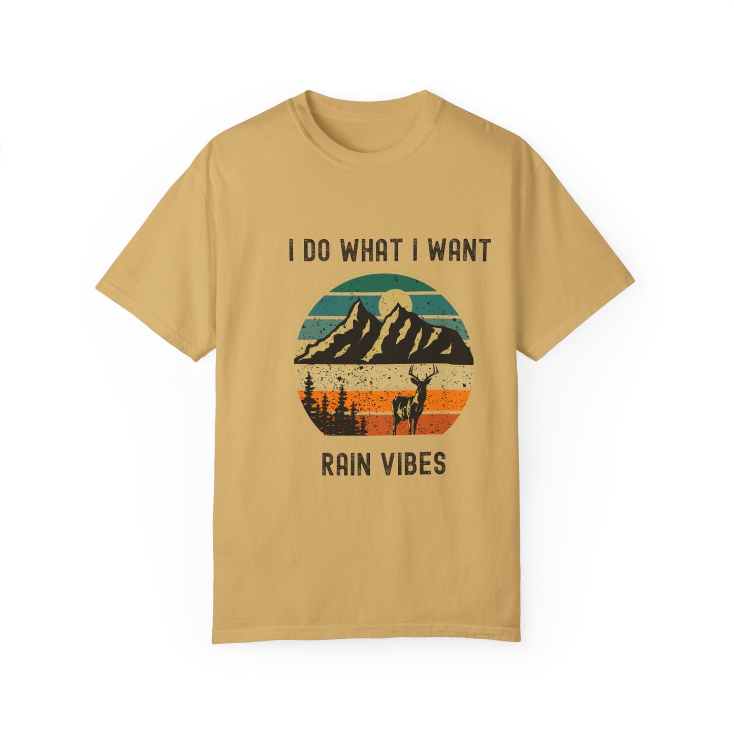 Adventure Ready Unisex T-shirt - "I Do What I Want, Rain Vibes" - Perfect Gift for Nature Lovers, Outdoor Enthusiasts, Summer Festivals,