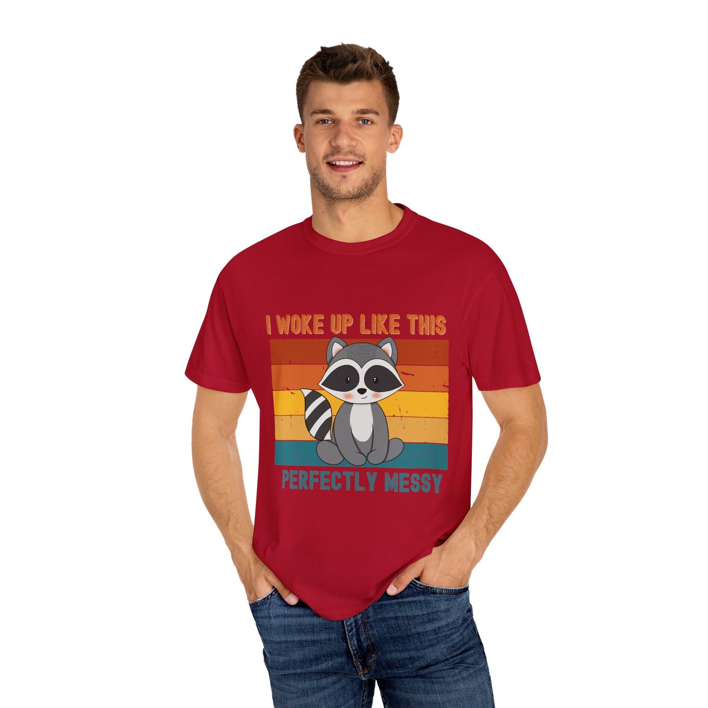 Cute Raccoon T-Shirt, Perfect for Fun Days, Birthday Gift, Animal Lover Shirt, Casual Wear, Family Gatherings