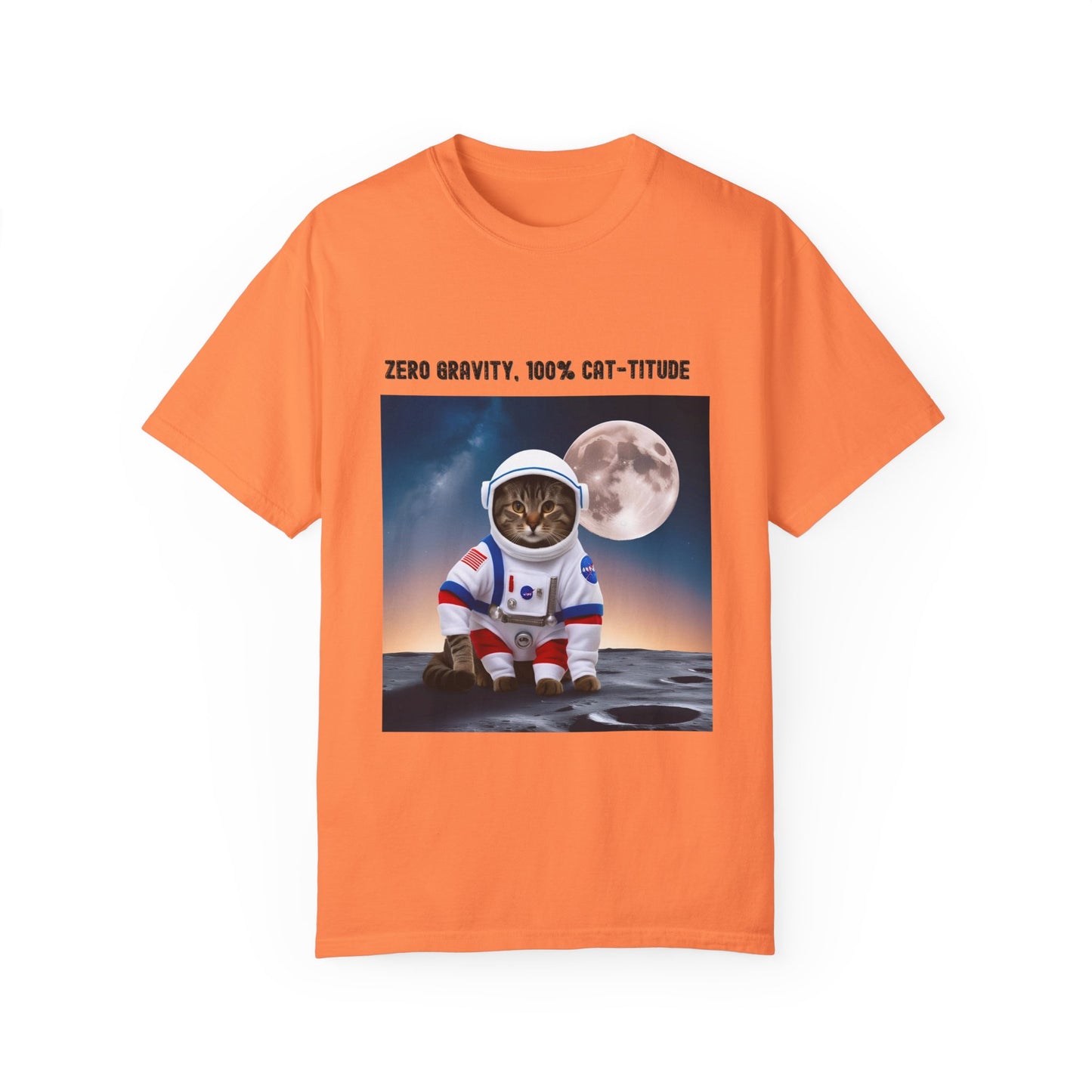 Astronaut Cat T-shirt, Fun Gift for Cat Lovers, Unisex Tee for Space Enthusiasts, Cute Pet Shirt for Birthdays