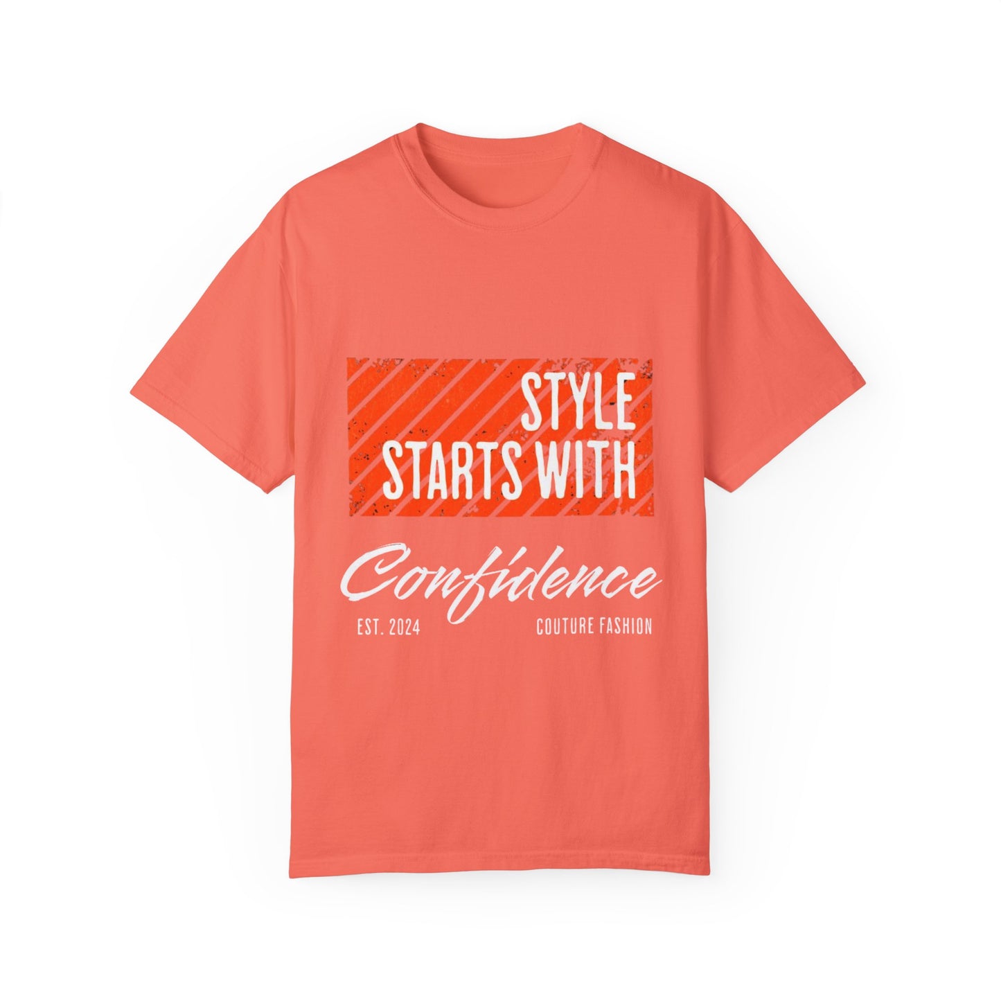 Confidence Printed T-shirt, Unisex Casual Style Tee, Gift for Fashion Lovers, Summer Wear, Trendy Apparel, Daily Outfits