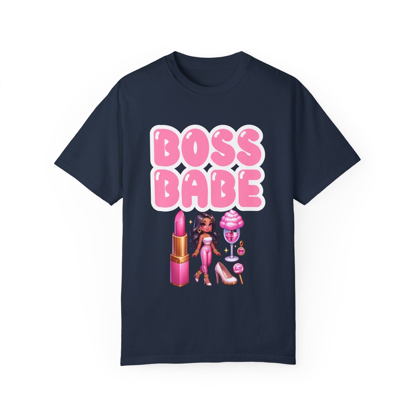 Boss Babe Unisex Garment-Dyed T-shirt, Empowering Tee, Gift for Her, Fashion Statement, Self-Love Shirt, Trendy Apparel