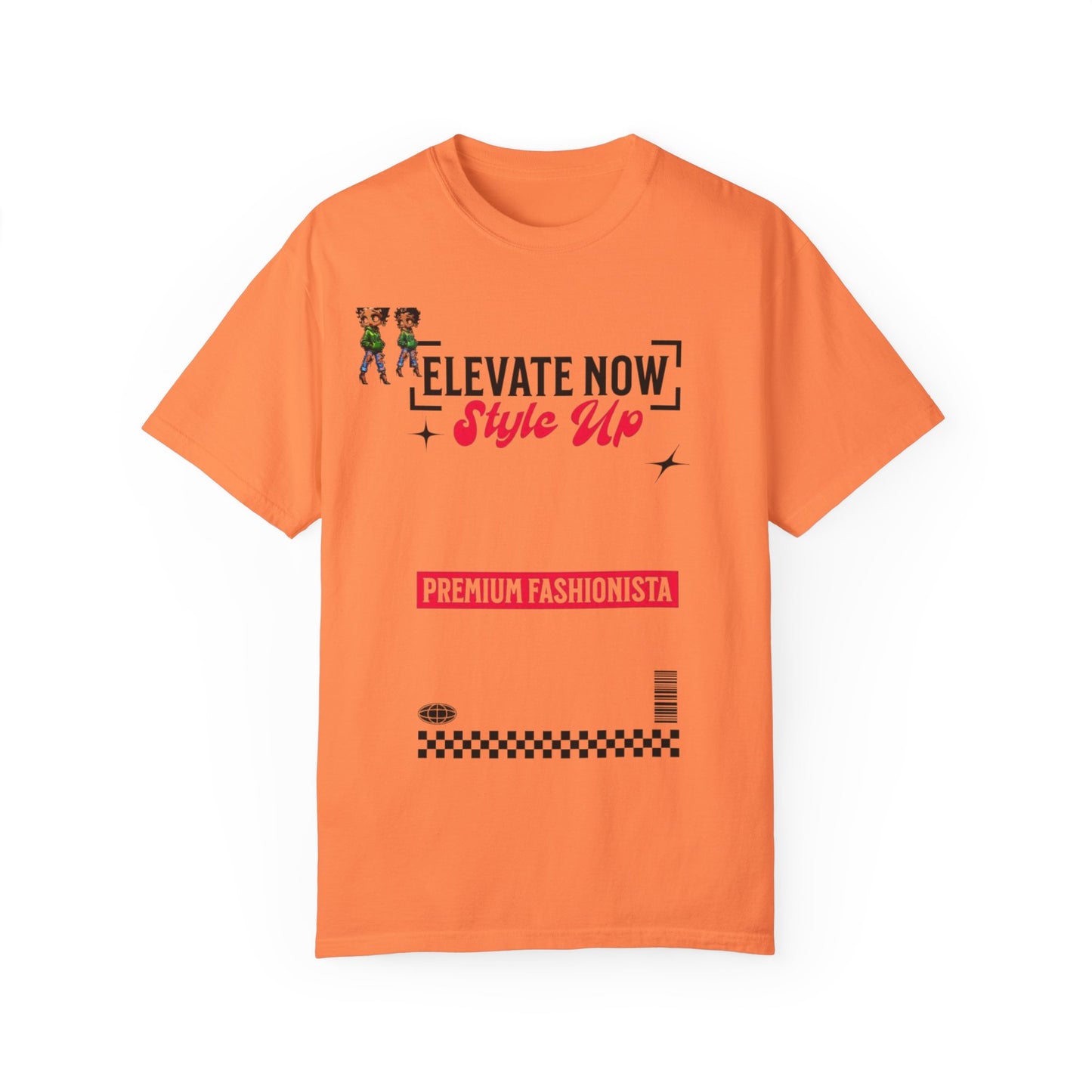 Elevate Now Style Up Unisex Garment-Dyed T-shirt, Casual Wear, Fashion Gift, Trendy Apparel, Unique Graphic Tee