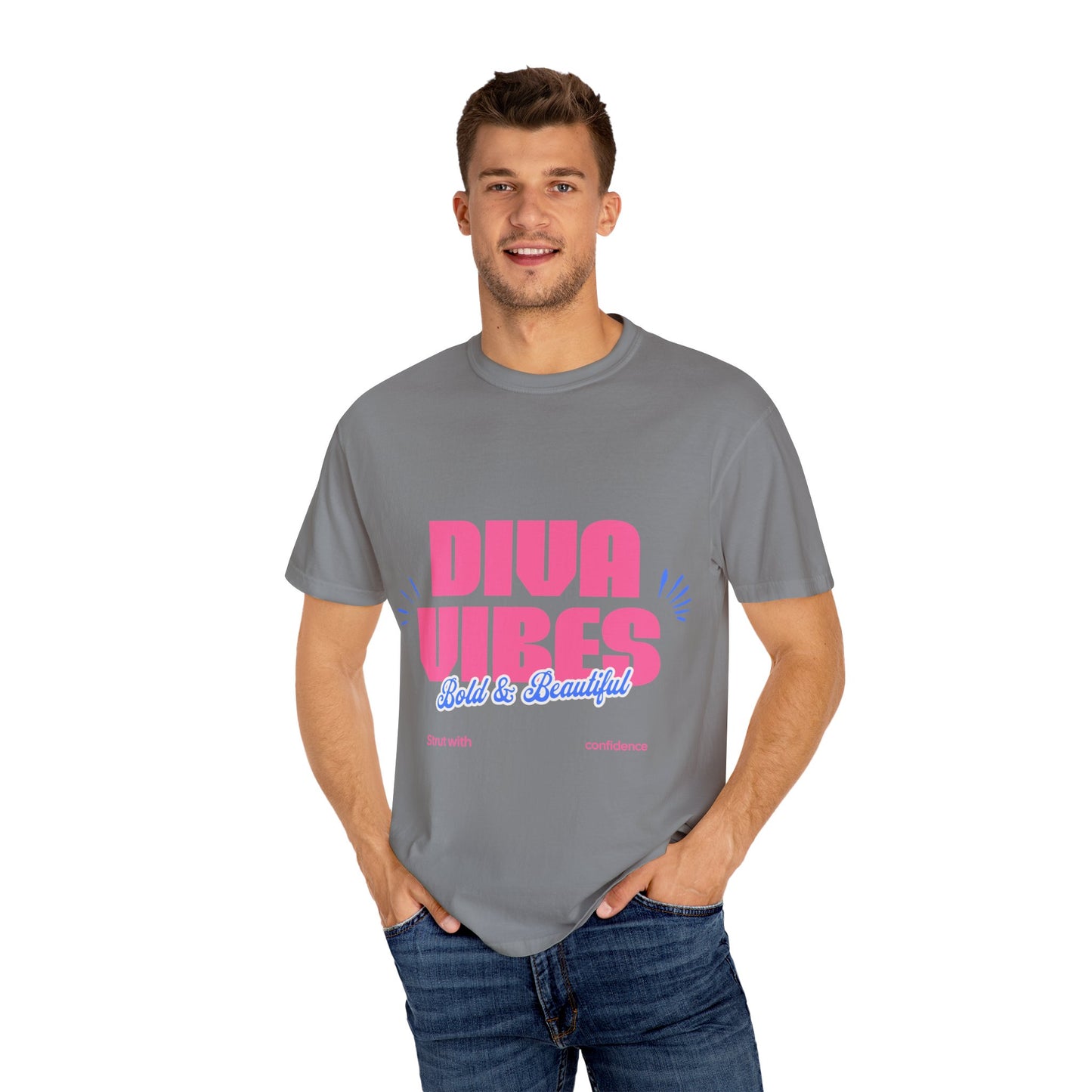 Bold Diva Vibes Unisex T-Shirt - Perfect for Confidence, Self-Expression, Casual Outfits, Summer Parties, Gift Ideas, Vibrant Style