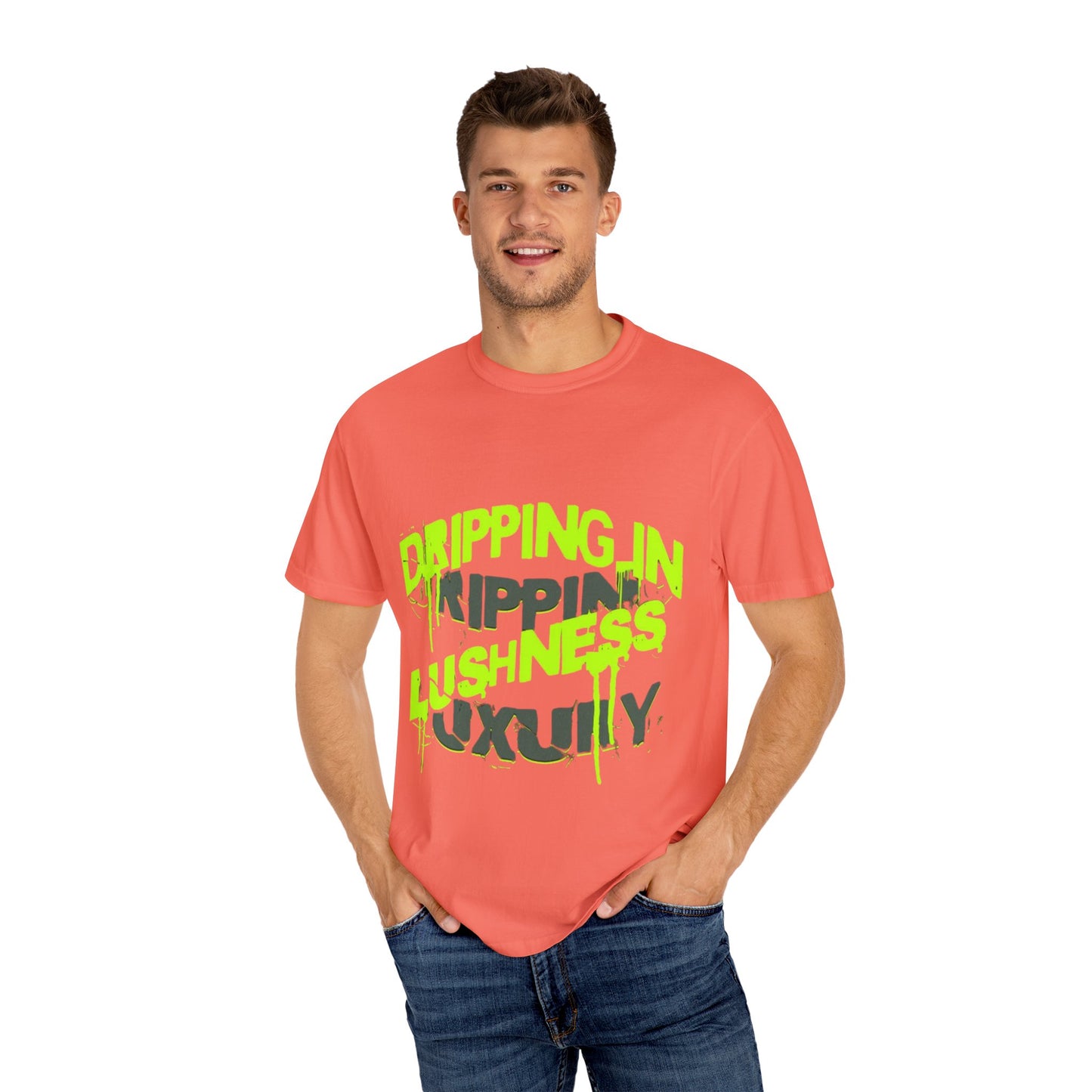 Vibrant Luxury Streetwear Tee, Bright Orange Unisex T-Shirt for Edgy Outfits, Casual Wear, Gift for Graphic Tee Lovers, Trendy Apparel,