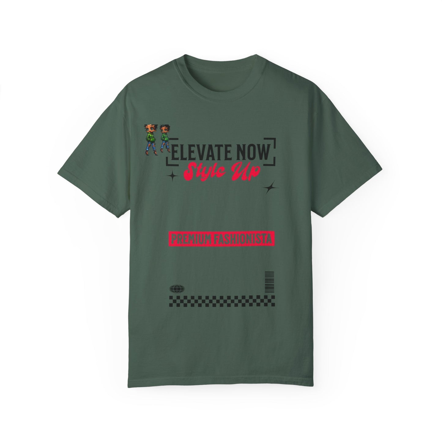 Elevate Now Style Up Unisex Garment-Dyed T-shirt, Fashion Statement Tee, Trendy Casual Wear, Perfect Gift for Fashion Lovers, Summer Style