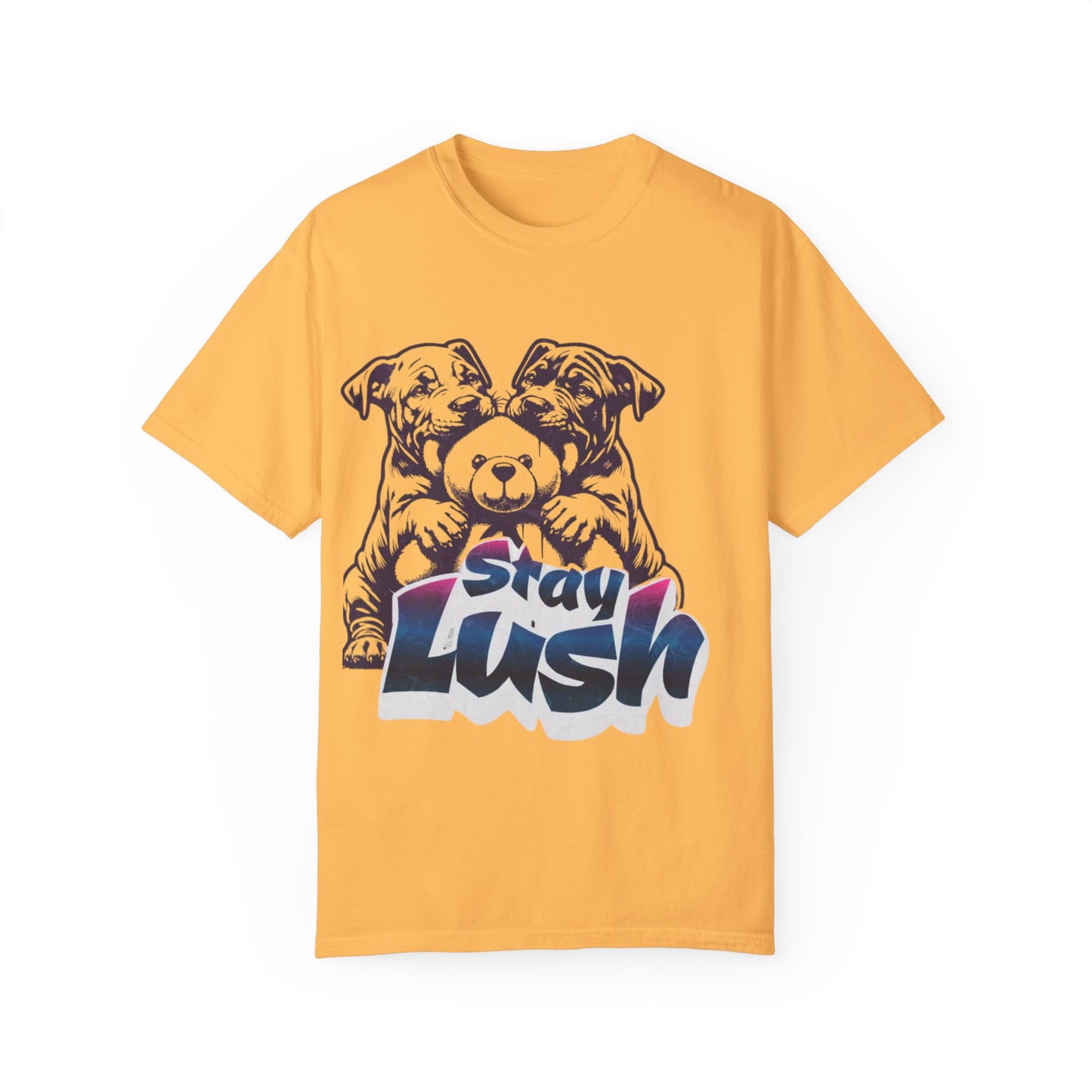 Stay Lush Unisex Garment-Dyed T-shirt, Dog Lovers Gift, Casual Wear, Pet Hoodie Alternative, Gift for Him/Her, Everyday Fashion