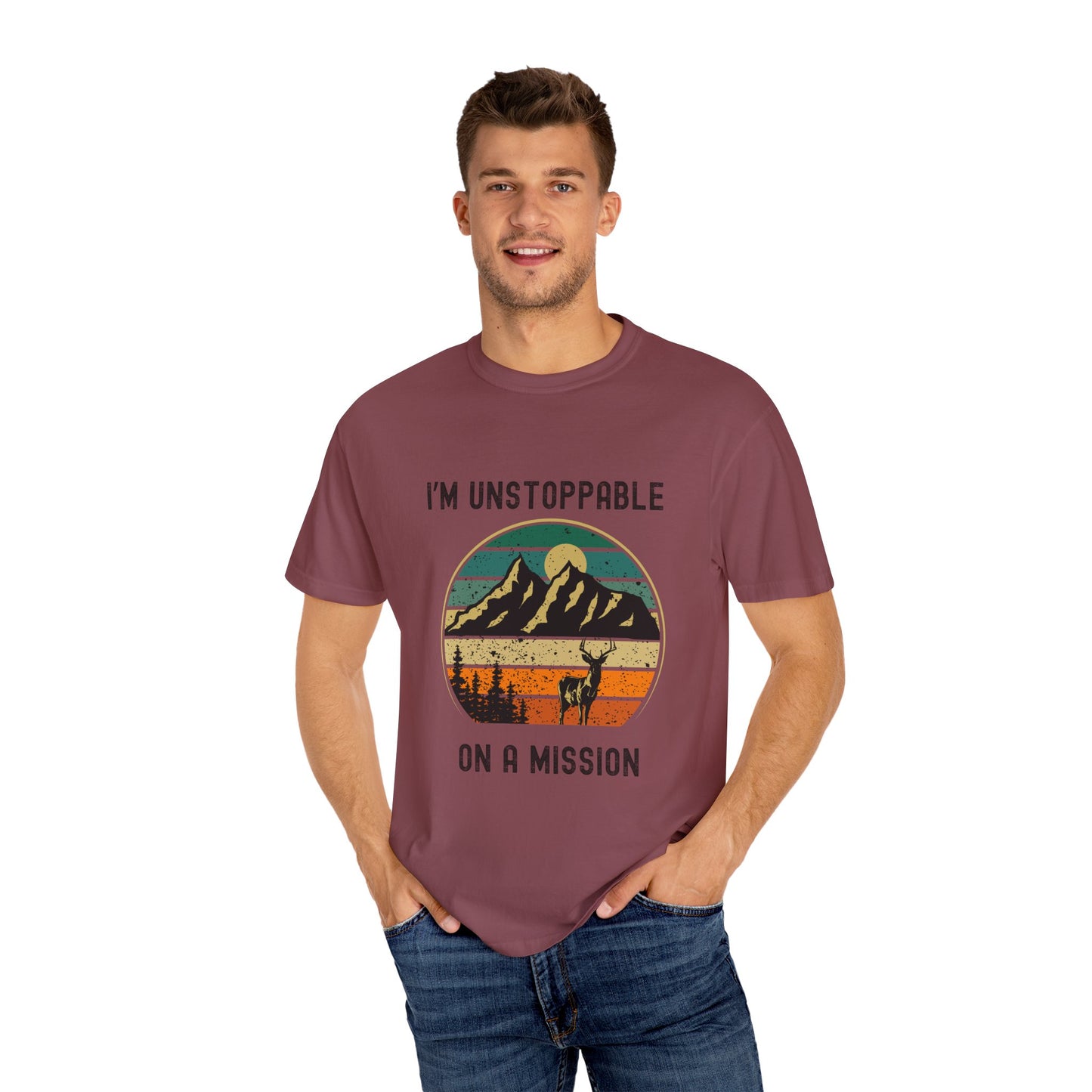 Adventure Vibe Unisex T-shirt , Unstoppable on a Mission, Hiking Gear, Outdoor Wear, Motivational Tee, Gift for Adventurers