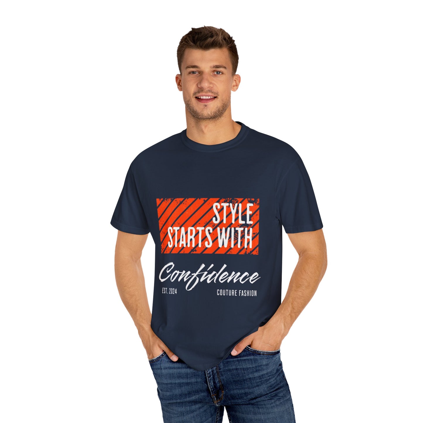 Confidence Printed T-shirt, Unisex Casual Style Tee, Gift for Fashion Lovers, Summer Wear, Trendy Apparel, Daily Outfits