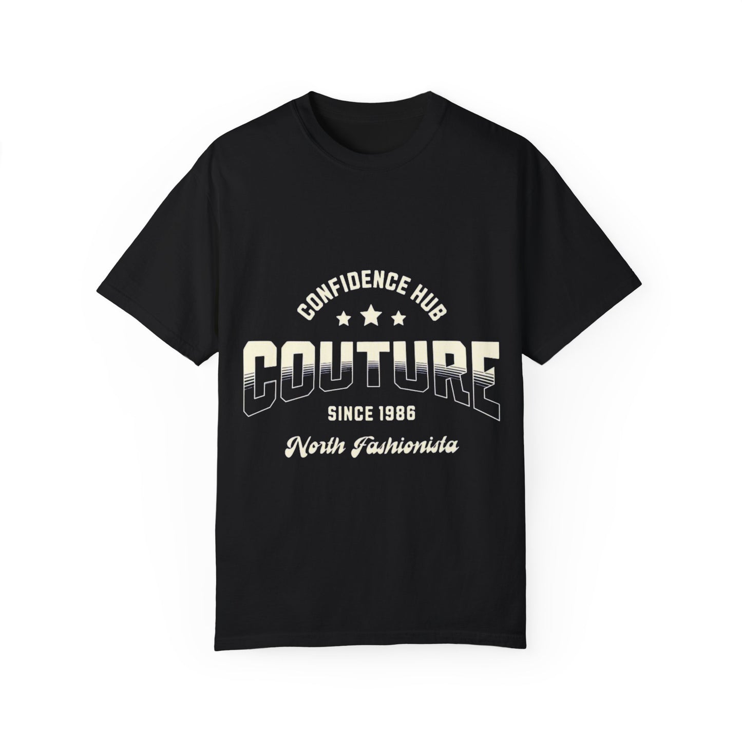 Couture Confidence Hub Unisex T-Shirt, Casual Wear, Everyday Tee, Gift for Fashion Lovers, Vibrant Vintage Style