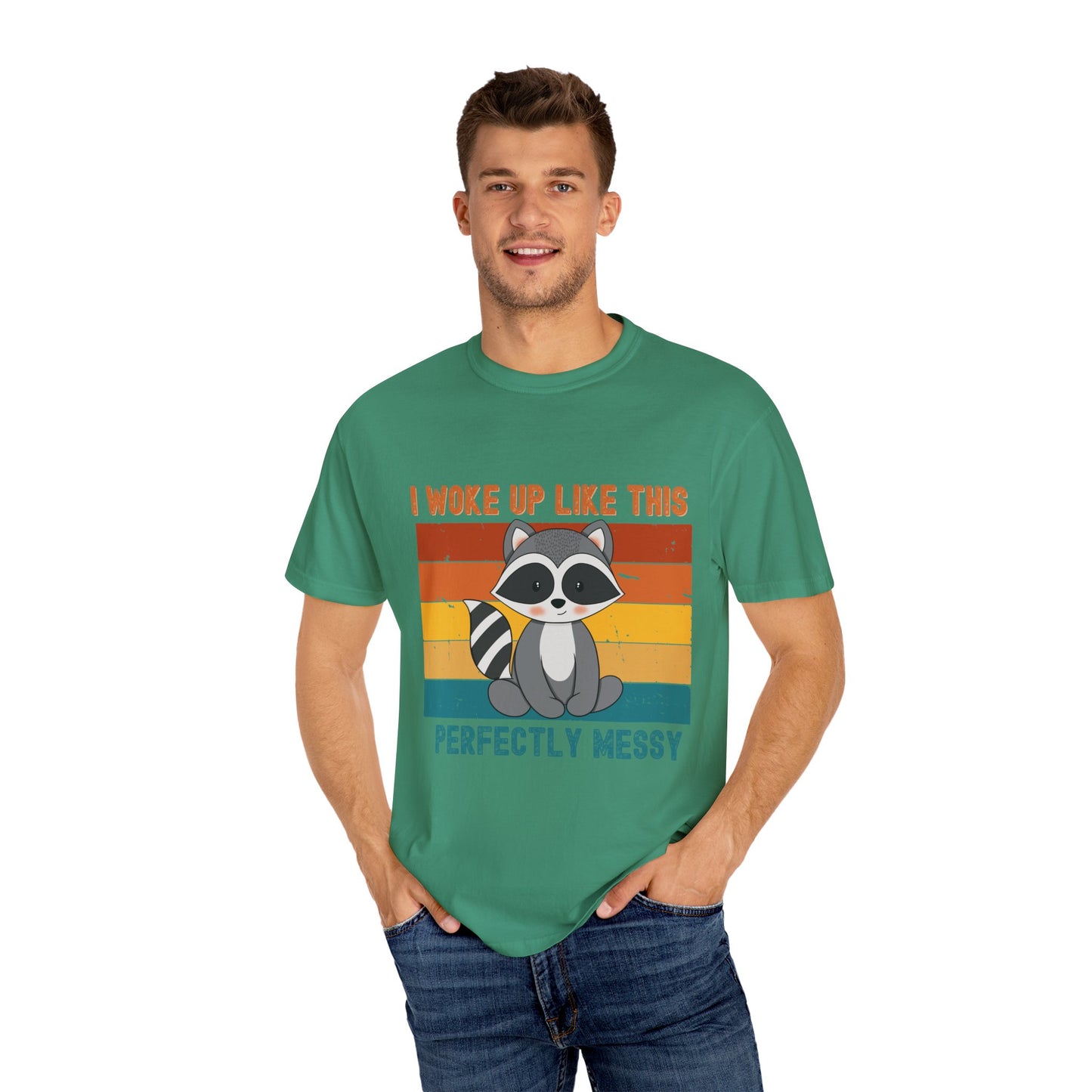 Cute Raccoon T-Shirt, Perfect for Fun Days, Birthday Gift, Animal Lover Shirt, Casual Wear, Family Gatherings