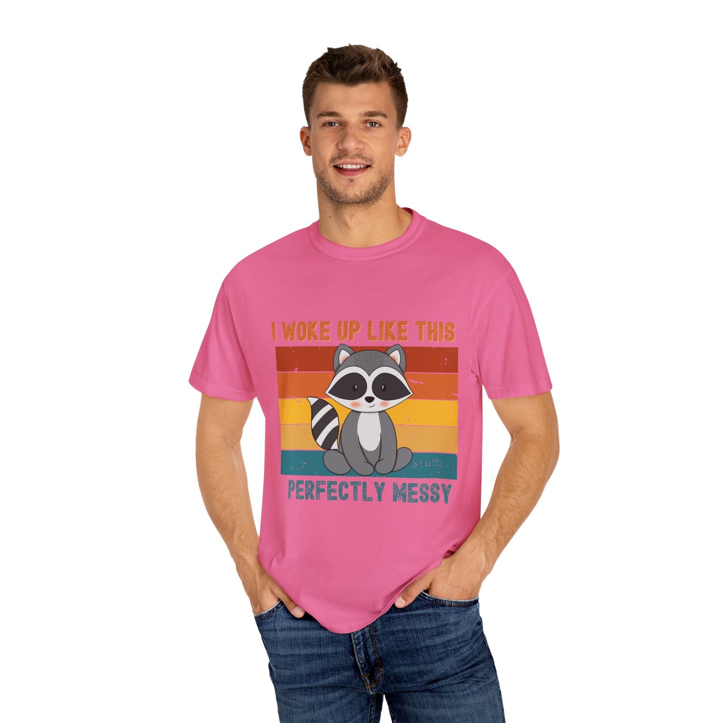 Cute Raccoon T-Shirt, Perfect for Fun Days, Birthday Gift, Animal Lover Shirt, Casual Wear, Family Gatherings