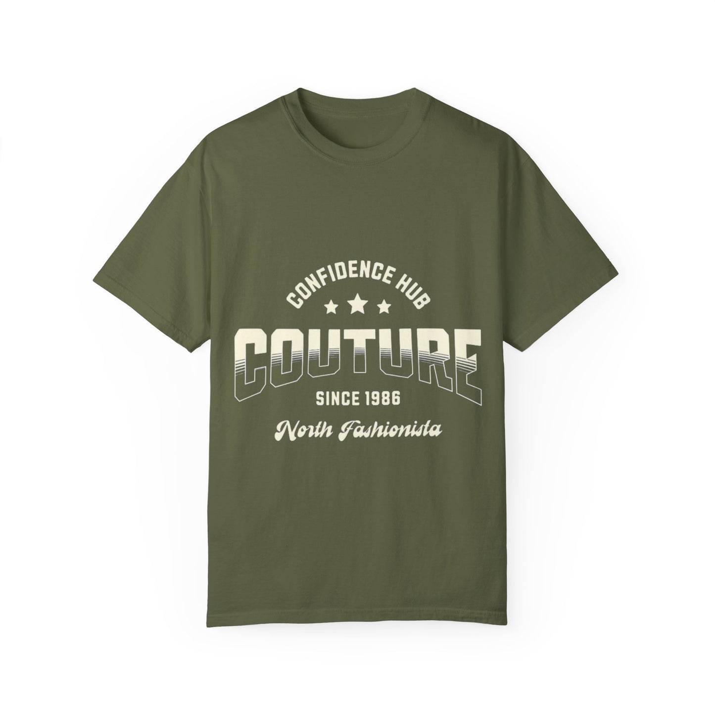 Couture Confidence Hub Unisex T-Shirt, Casual Wear, Everyday Tee, Gift for Fashion Lovers, Vibrant Vintage Style