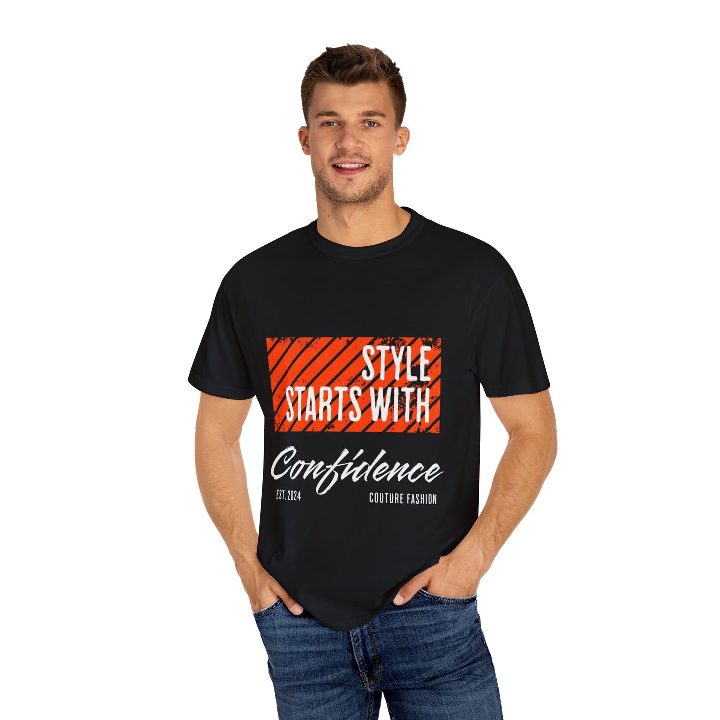 Confidence Printed T-shirt, Unisex Casual Style Tee, Gift for Fashion Lovers, Summer Wear, Trendy Apparel, Daily Outfits