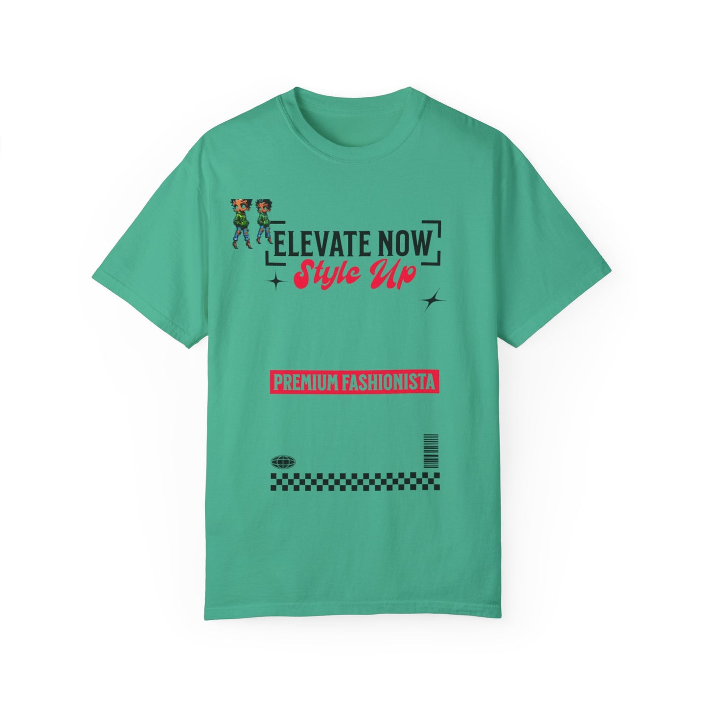 Elevate Now Style Up Unisex Garment-Dyed T-shirt, Casual Wear, Fashion Gift, Trendy Apparel, Unique Graphic Tee