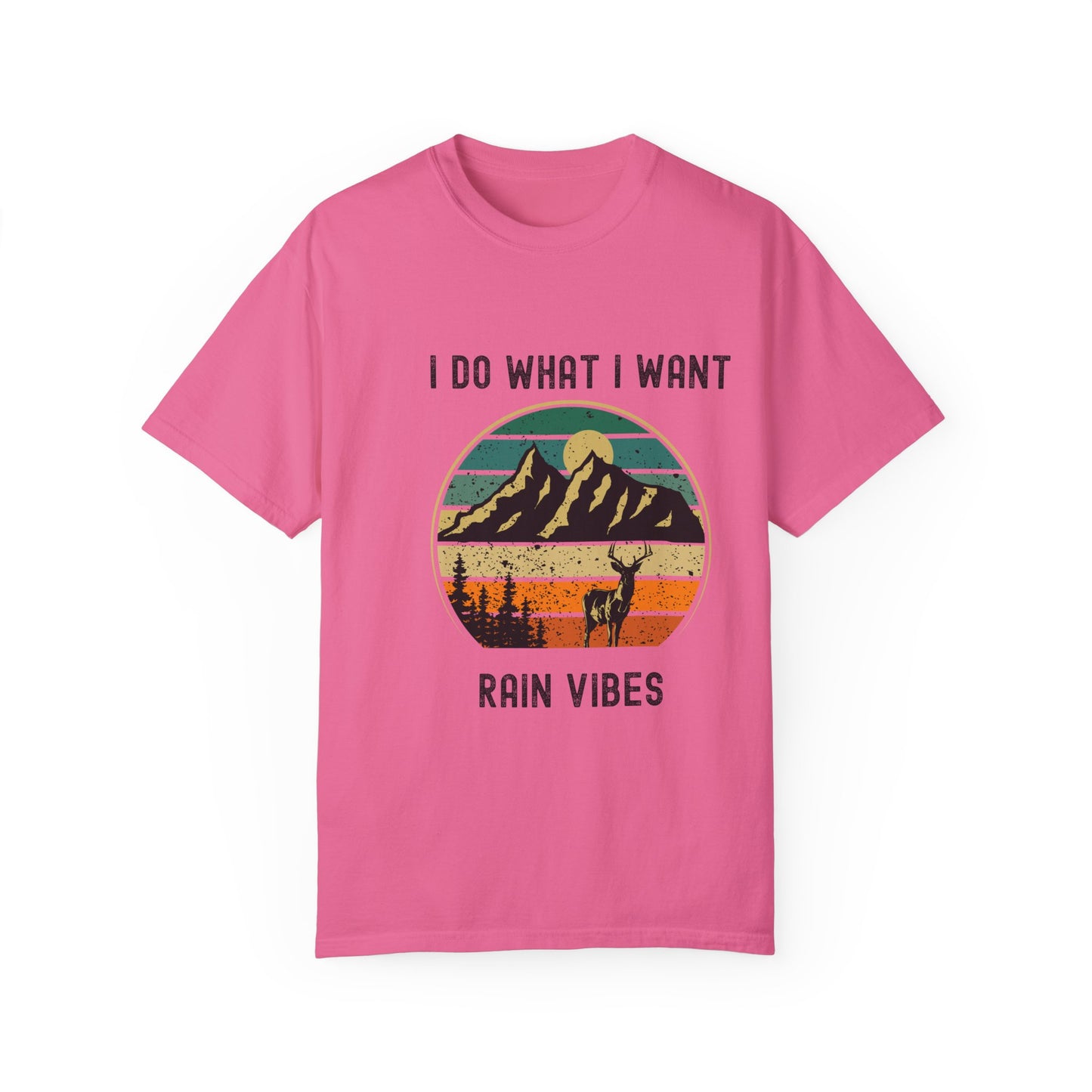 Adventure Ready Unisex T-shirt - "I Do What I Want, Rain Vibes" - Perfect Gift for Nature Lovers, Outdoor Enthusiasts, Summer Festivals,