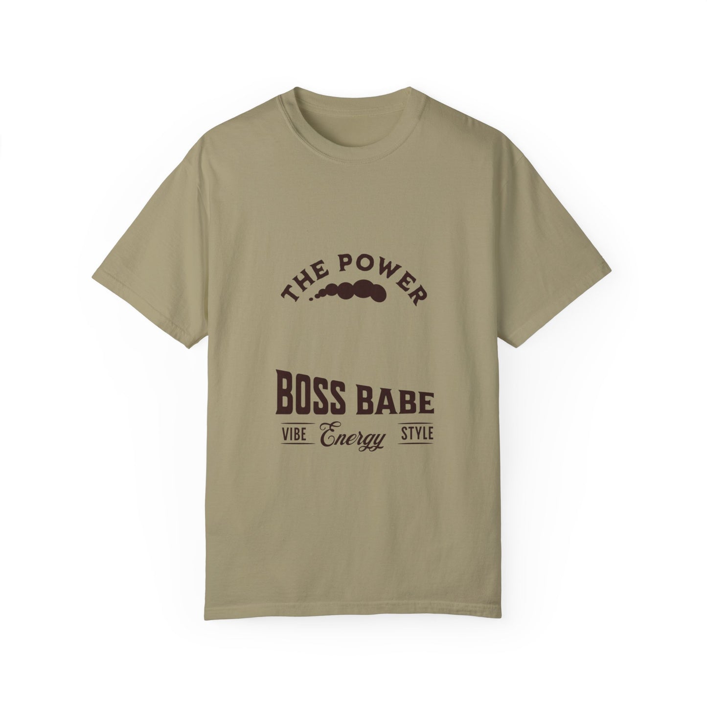 Boss Babe Quote T-Shirt, Empowering Garment-Dyed Tee, Gift for Entrepreneurs, Casual Wear, Motivational Apparel, Perfect for Birthdays and