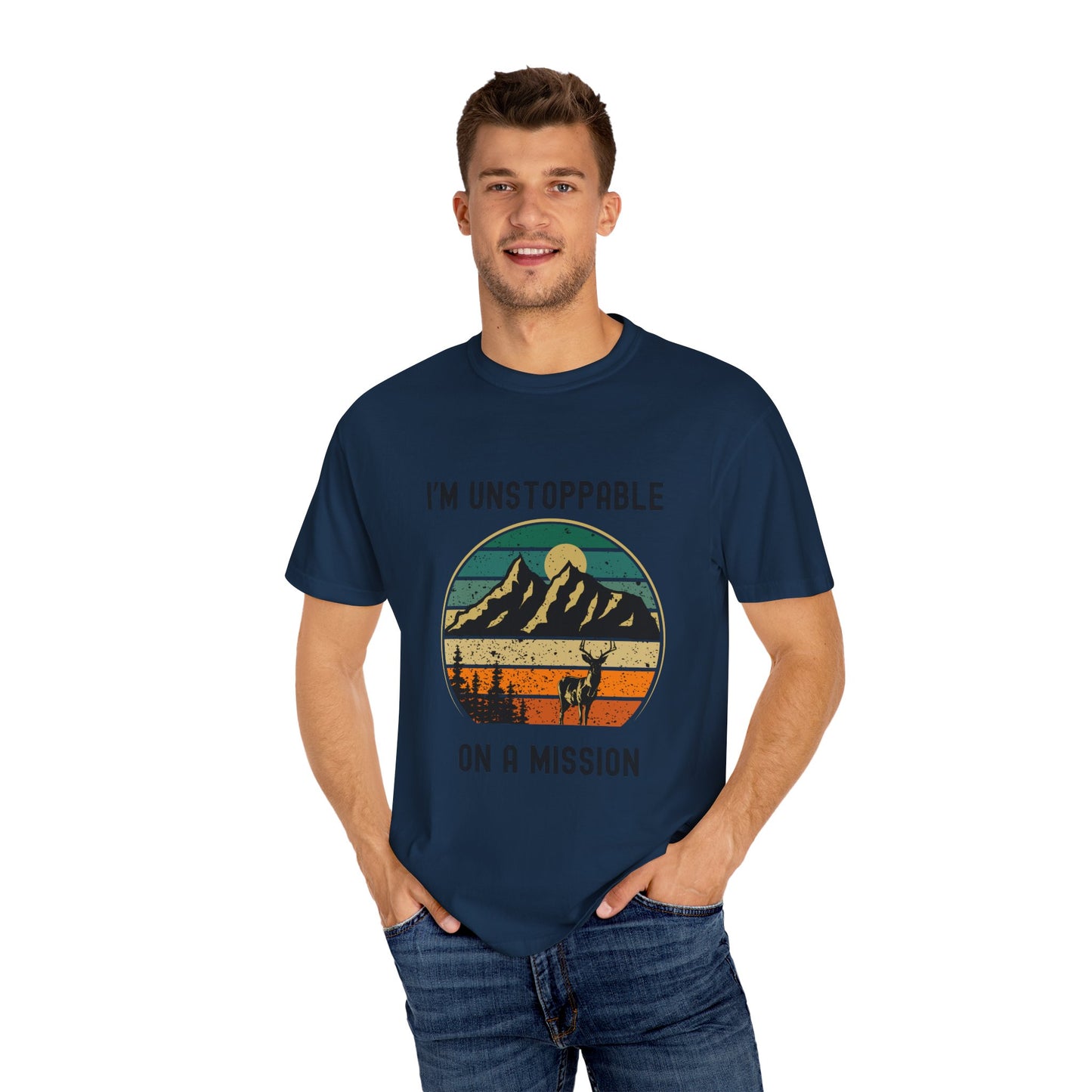 Adventure Vibe Unisex T-shirt , Unstoppable on a Mission, Hiking Gear, Outdoor Wear, Motivational Tee, Gift for Adventurers