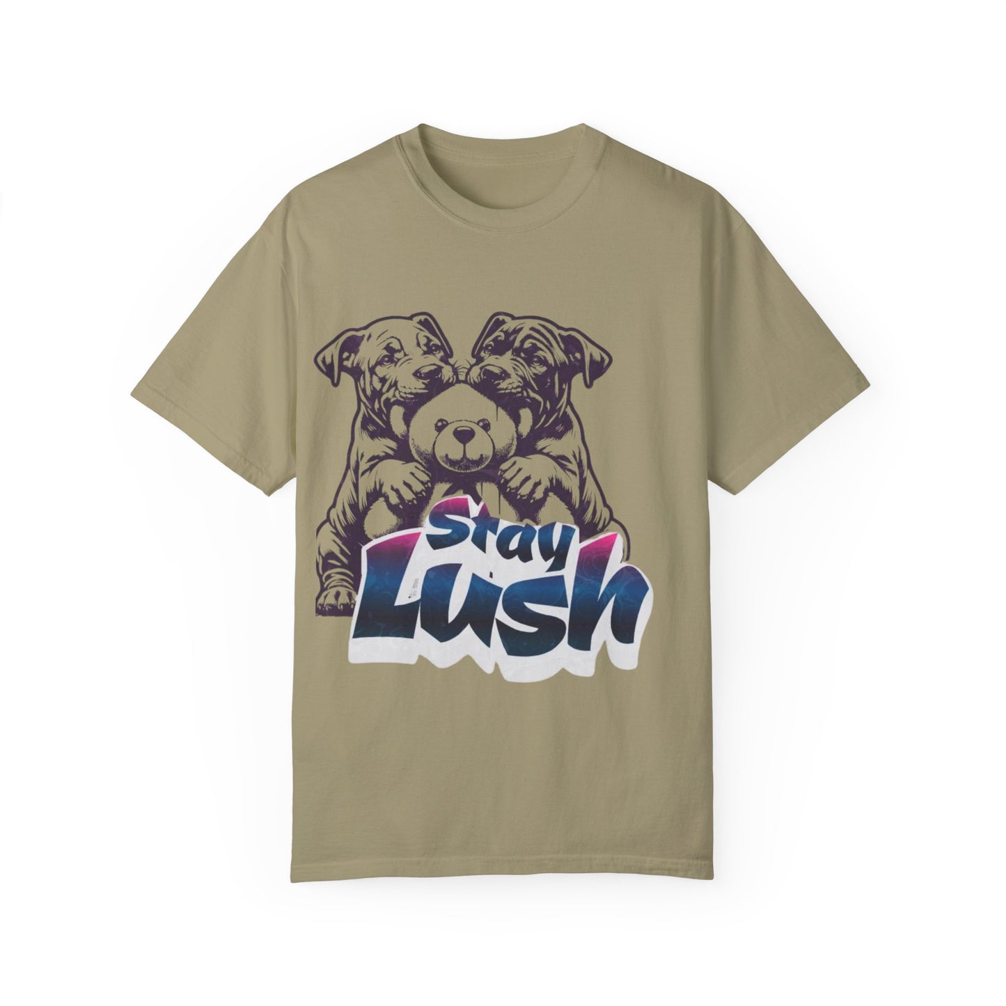 Stay Lush Unisex Garment-Dyed T-shirt, Dog Lovers Gift, Casual Wear, Pet Hoodie Alternative, Gift for Him/Her, Everyday Fashion