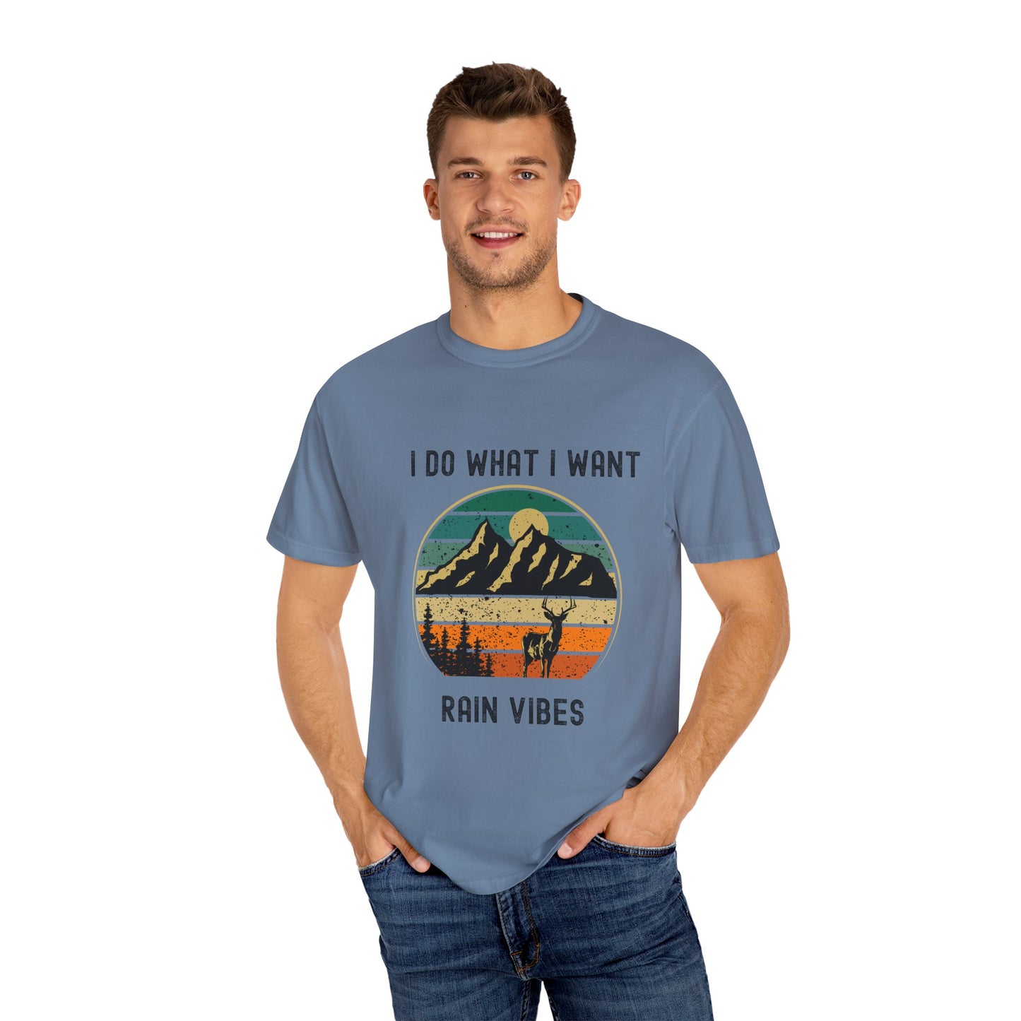 Adventure Ready Unisex T-shirt - "I Do What I Want, Rain Vibes" - Perfect Gift for Nature Lovers, Outdoor Enthusiasts, Summer Festivals,