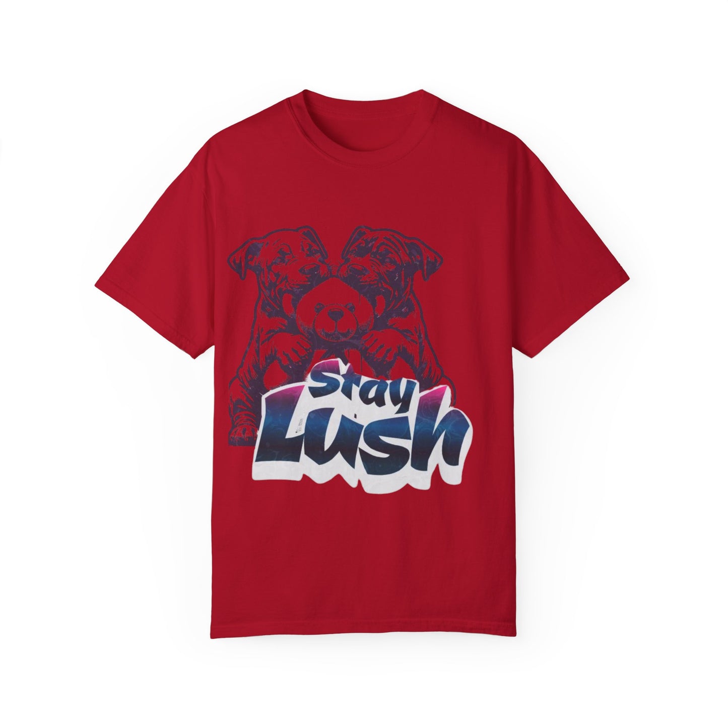 Stay Lush Unisex Garment-Dyed T-shirt, Dog Lovers Gift, Casual Wear, Pet Hoodie Alternative, Gift for Him/Her, Everyday Fashion