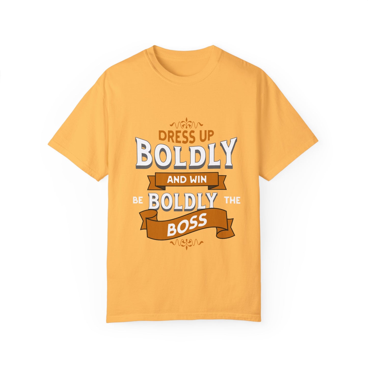 Boldly the Boss Unisex T-Shirt - Empowerment Shirt, Motivational Tee, Ideal Gift for Leaders, Office Humor, Casual Style