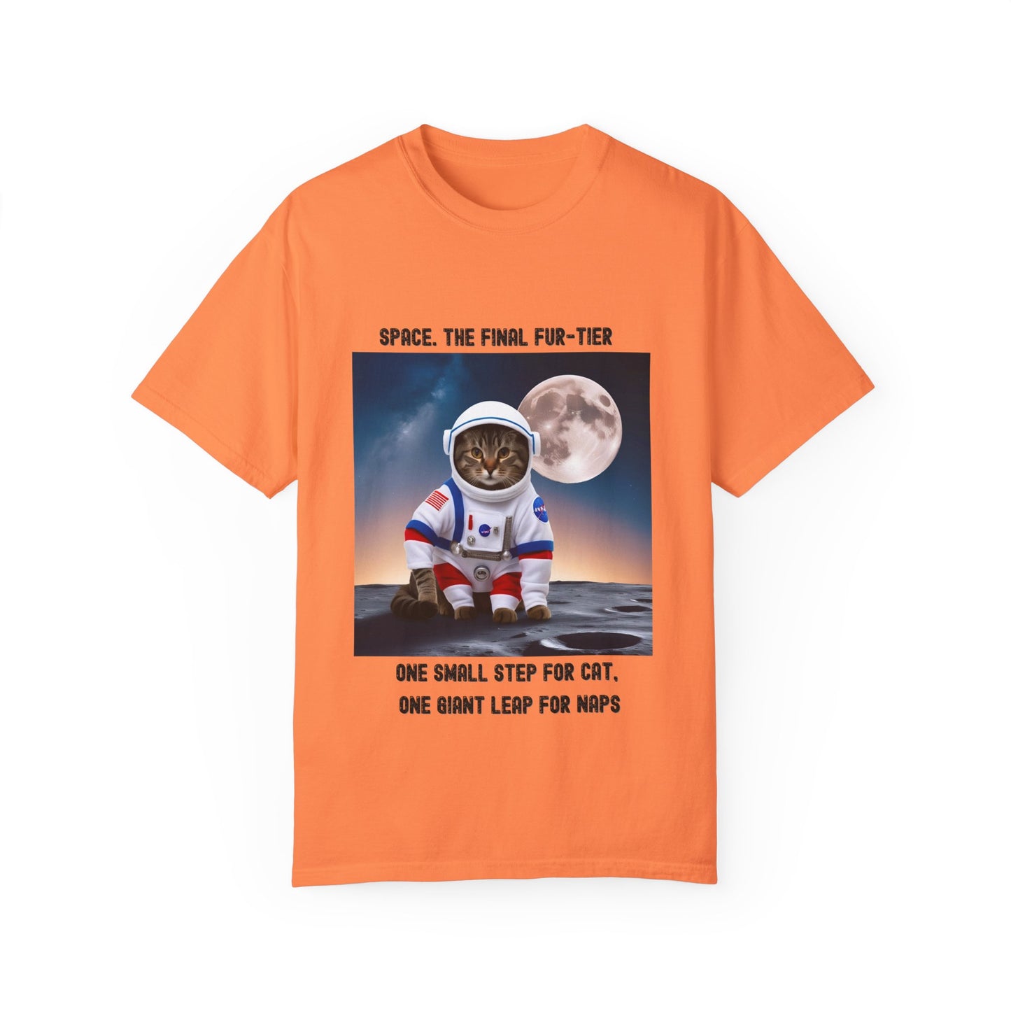 Space Cat T-Shirt, Fun Unisex Tees for Cat Lovers, Gift for Cat Owners, Cute Space-Themed Apparel, Planetary Humor Shirt