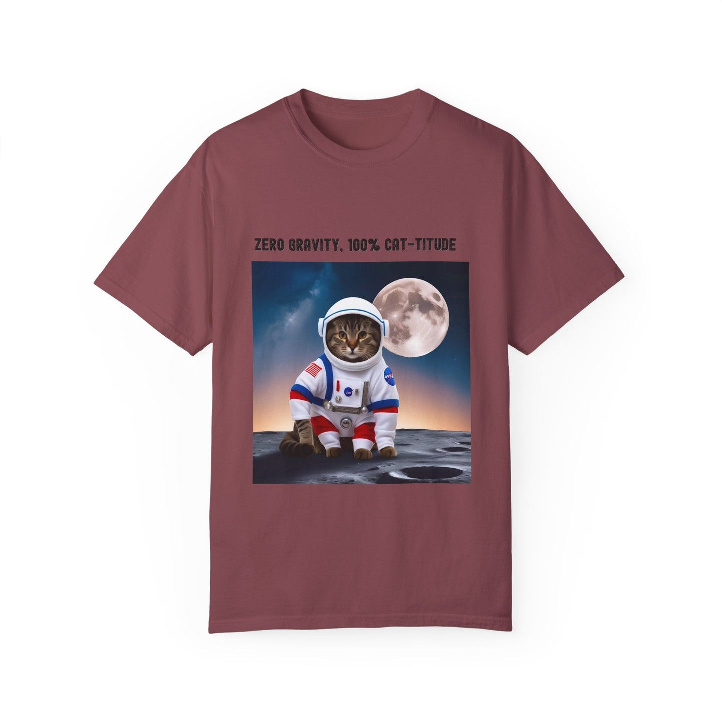 Astronaut Cat T-shirt, Fun Gift for Cat Lovers, Unisex Tee for Space Enthusiasts, Cute Pet Shirt for Birthdays