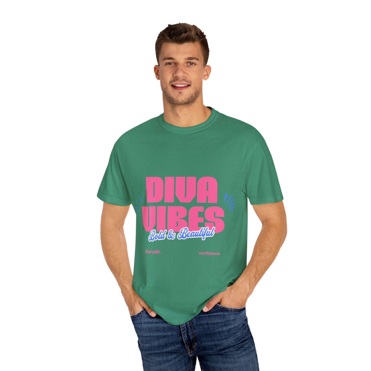 Bold Diva Vibes Unisex T-Shirt - Perfect for Confidence, Self-Expression, Casual Outfits, Summer Parties, Gift Ideas, Vibrant Style