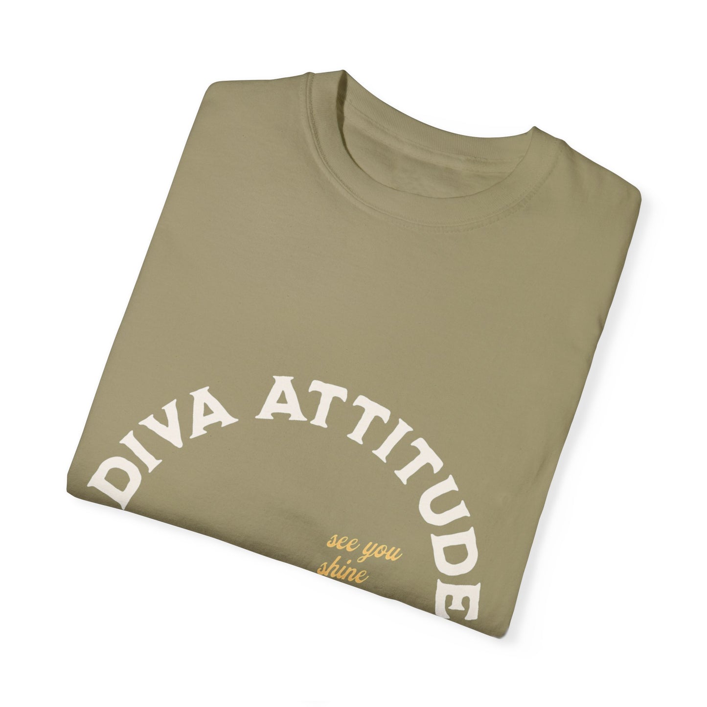 Diva Attitude T-Shirt, Unisex Orange Tee, Bold Statements Shirt, Fashion Life Apparel, Great for Everyday Wear, Gifts for Her