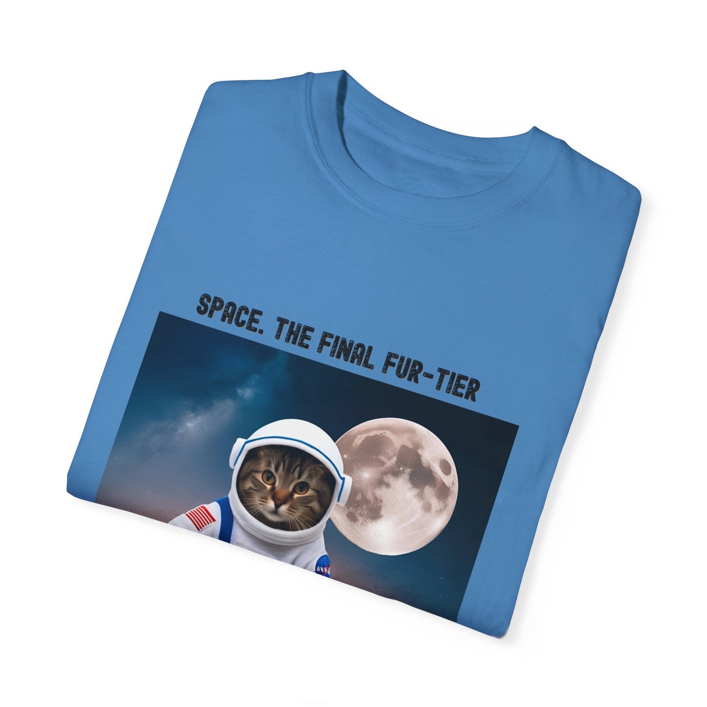 Space Cat T-Shirt, Fun Unisex Tees for Cat Lovers, Gift for Cat Owners, Cute Space-Themed Apparel, Planetary Humor Shirt