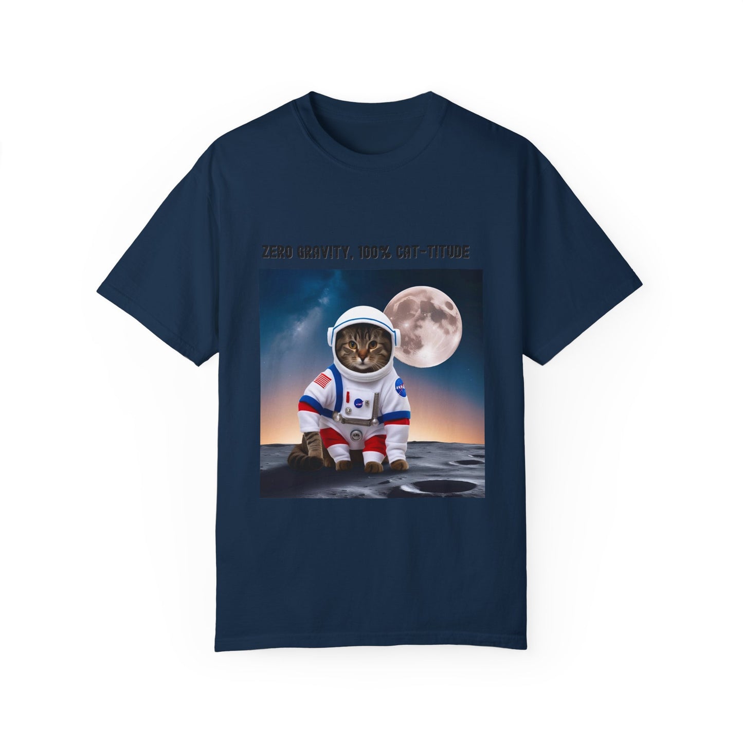 Astronaut Cat T-shirt, Fun Gift for Cat Lovers, Unisex Tee for Space Enthusiasts, Cute Pet Shirt for Birthdays